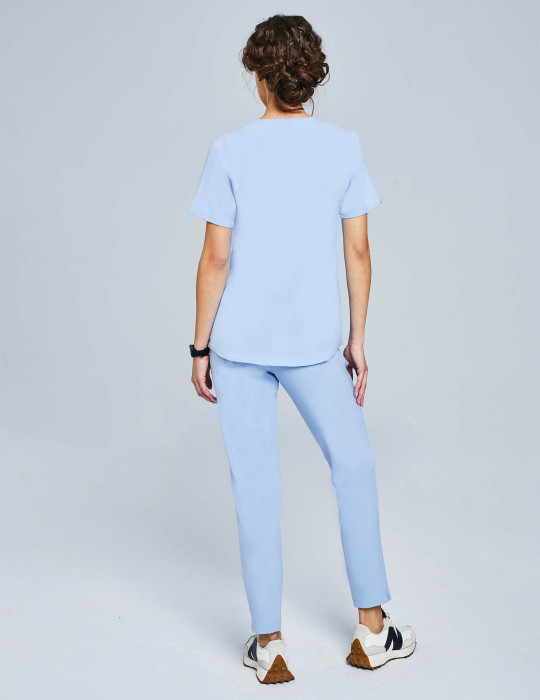 Spodnie Damskie Basic - CEIL BLUE
