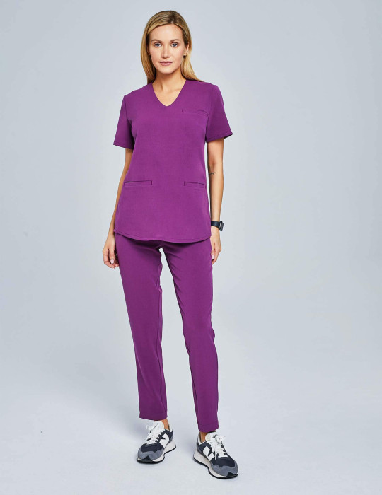 Spodnie Damskie Basic - GRAPE PURPLE