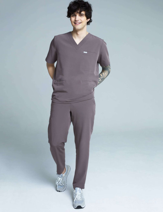 Spodnie Basic Męskie - CHOCOLATE BROWN