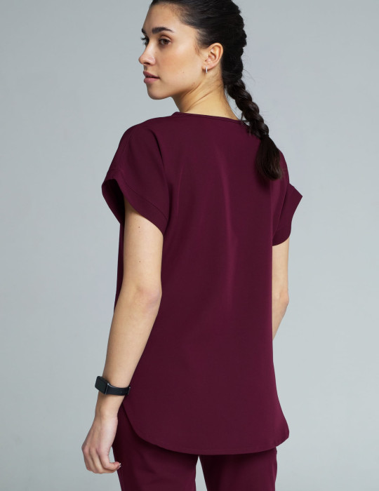 Bluza Medyczna Kendall - BURGUNDY