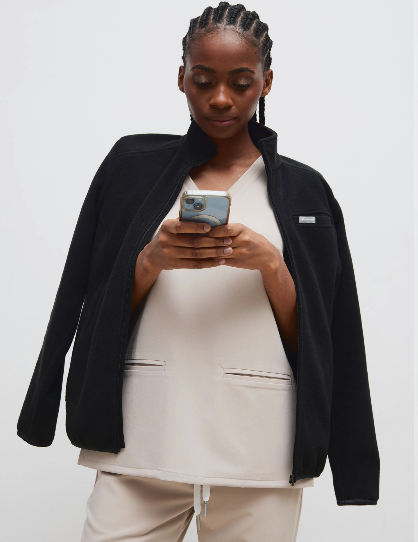 Női Polár Dzseki COZY HEAT - BLACK