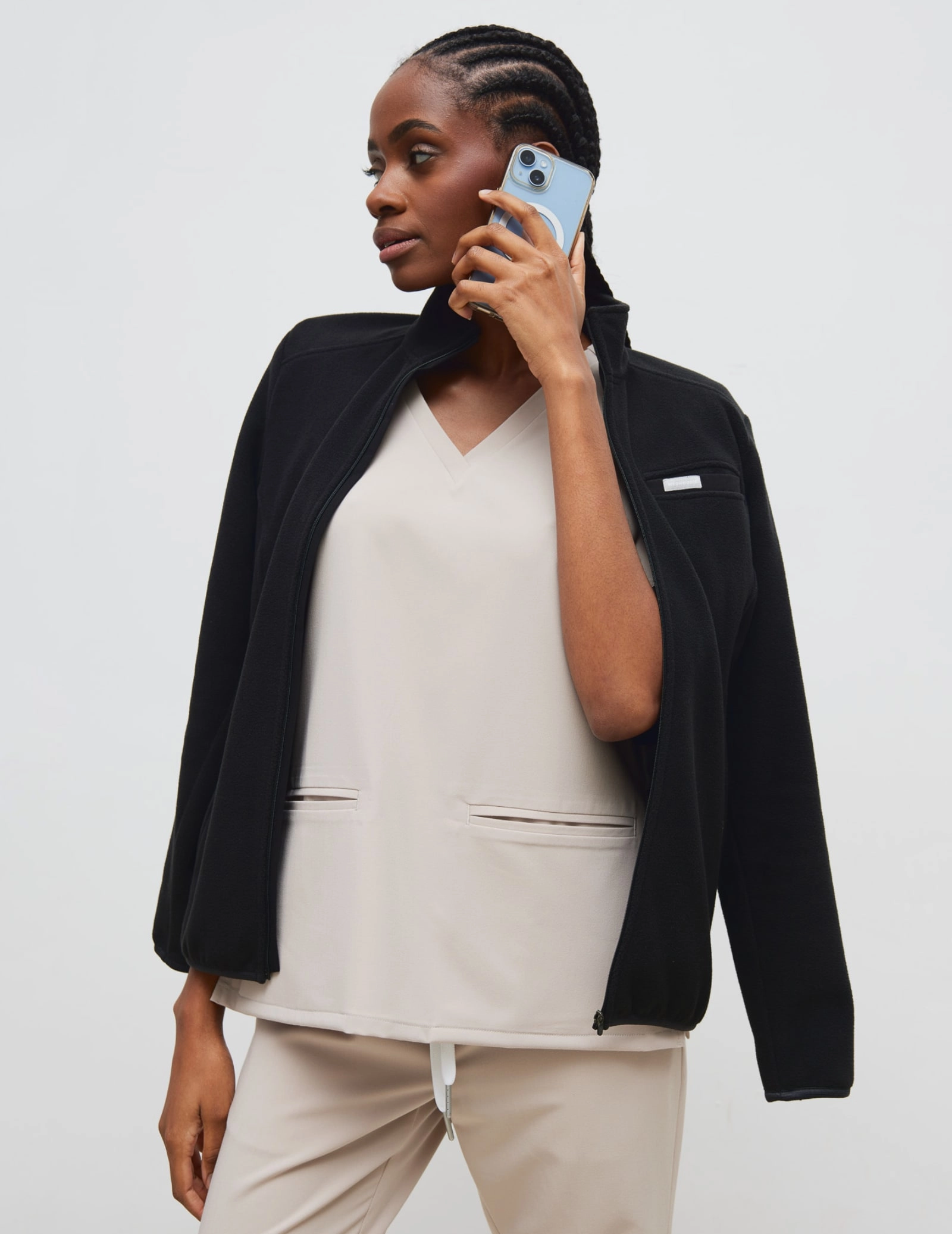 Női Polár Dzseki COZY HEAT - BLACK