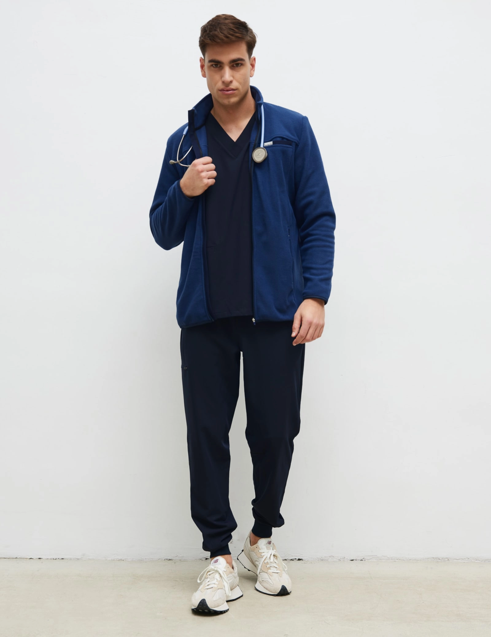 Férfi Polár Dzseki COZY HEAT - NAVY