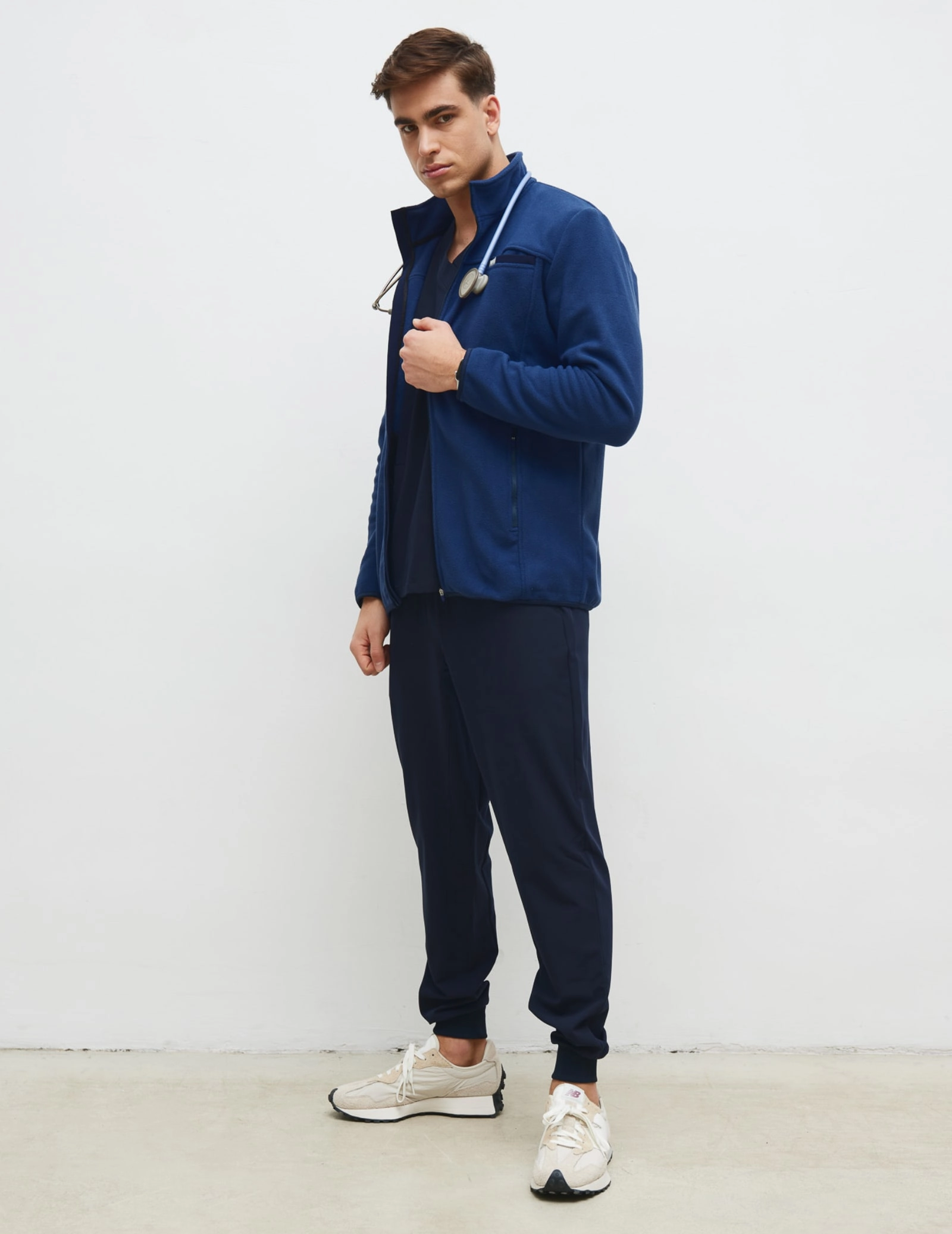 Férfi Polár Dzseki COZY HEAT - NAVY