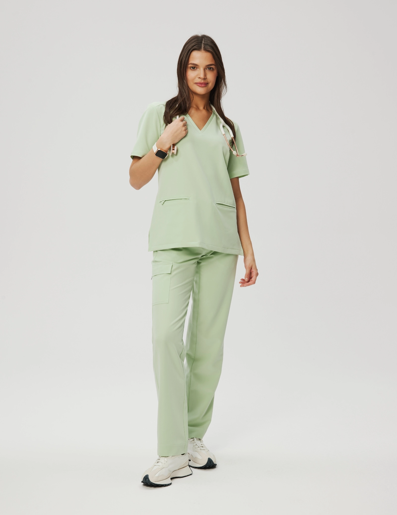 Női Orvosi Felső Casy - MATCHA LATTE