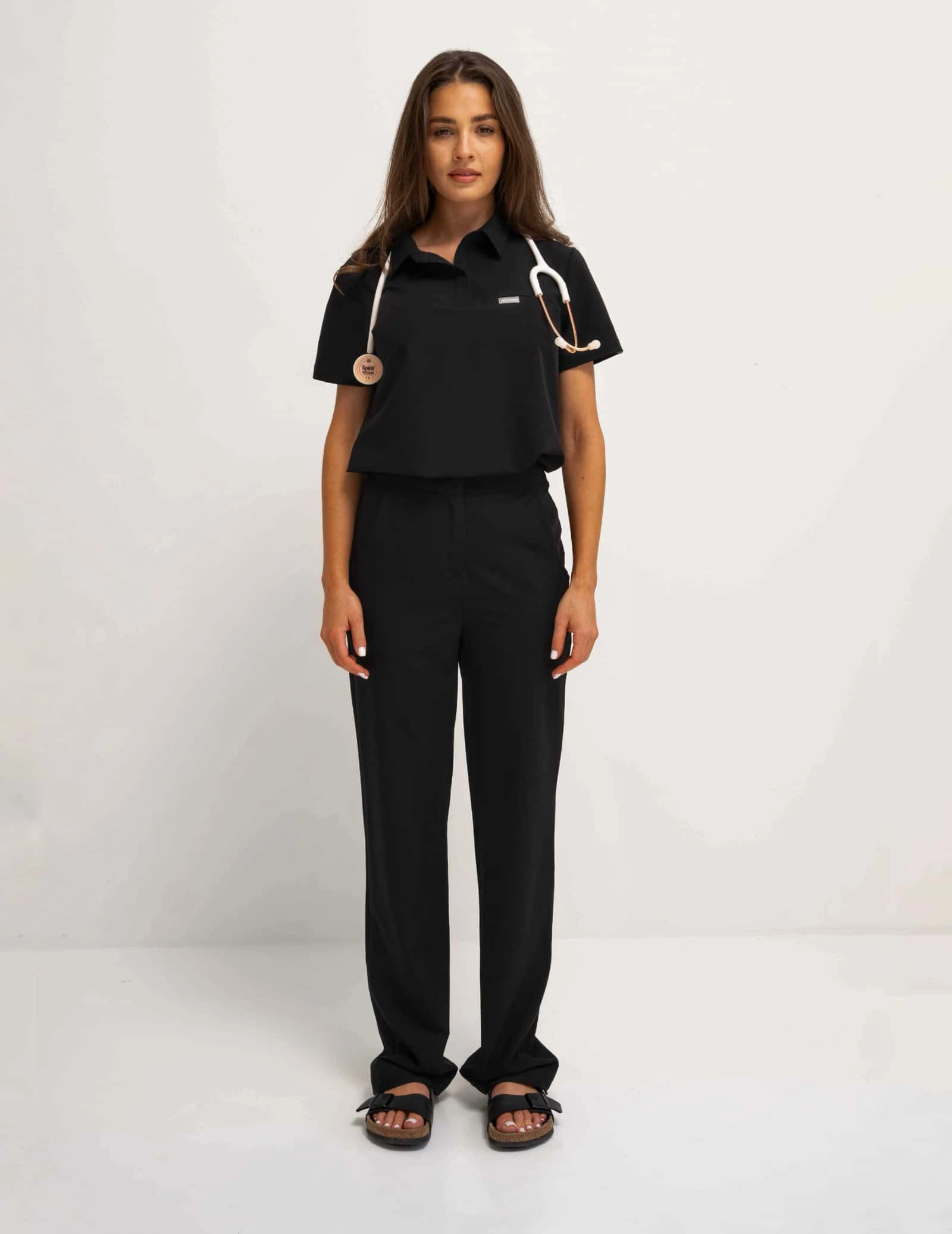 Női Orvosi Nadrág Tiffany - BLACK