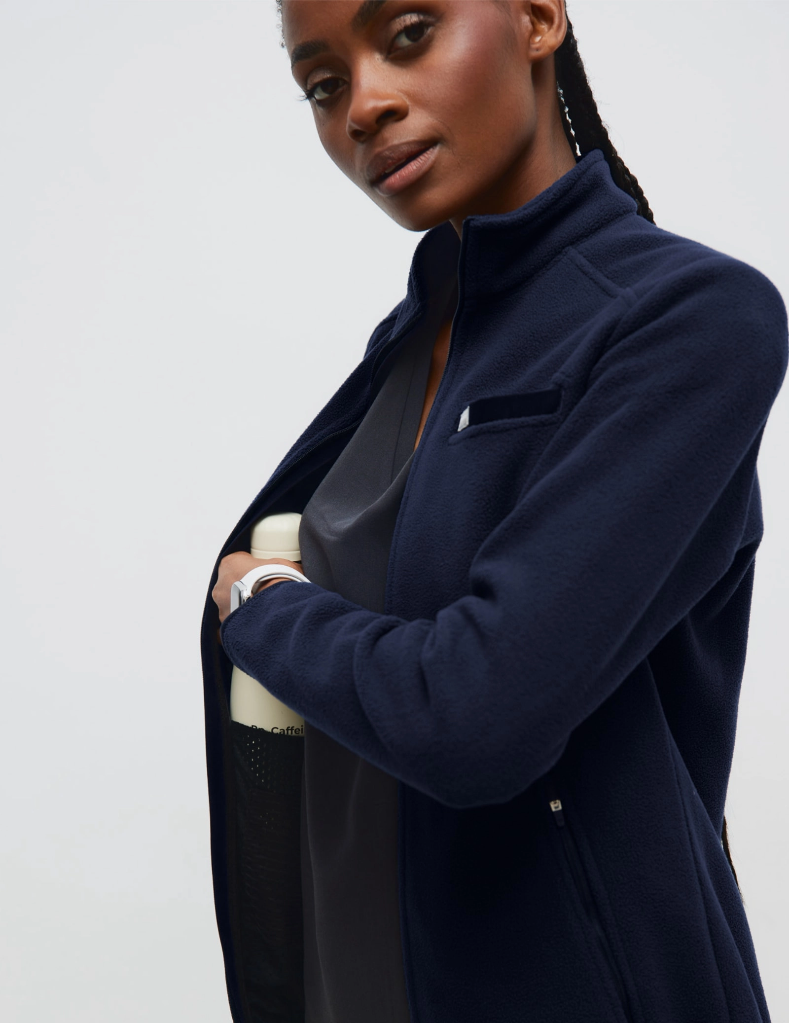 Női Polár Dzseki COZY HEAT - DARK NAVY