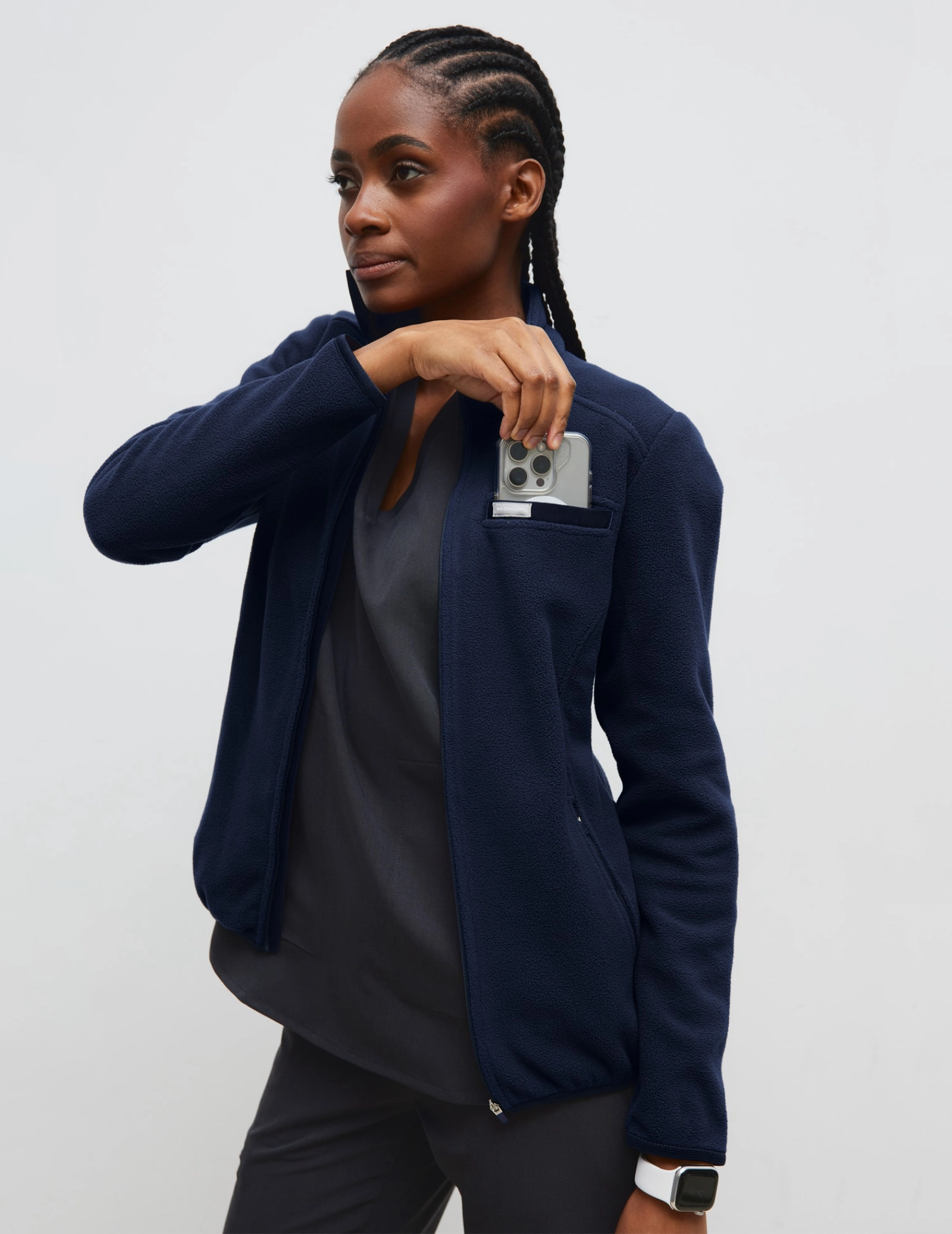 Női Polár Dzseki COZY HEAT - DARK NAVY