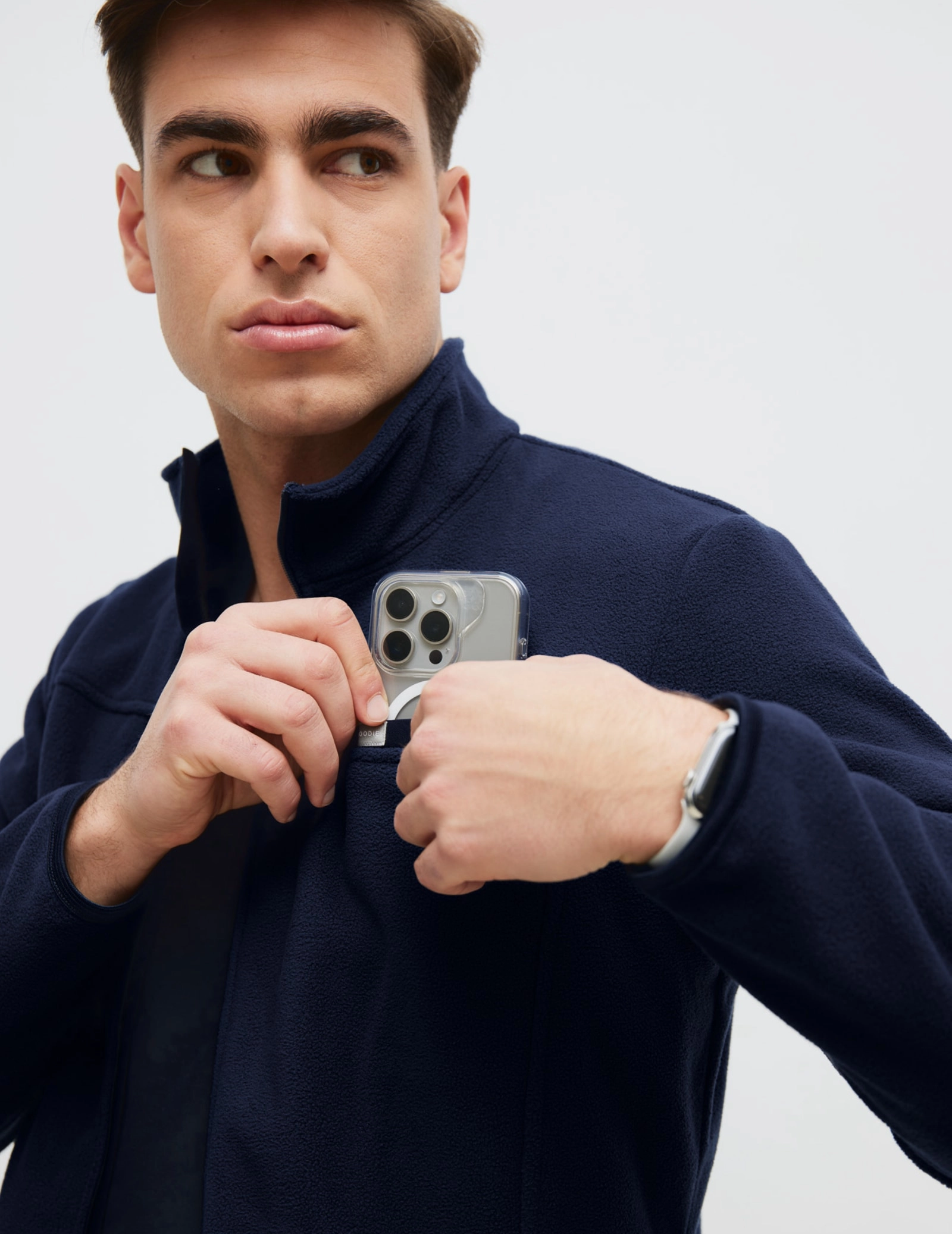 Férfi Polár Dzseki COZY HEAT - DARK NAVY