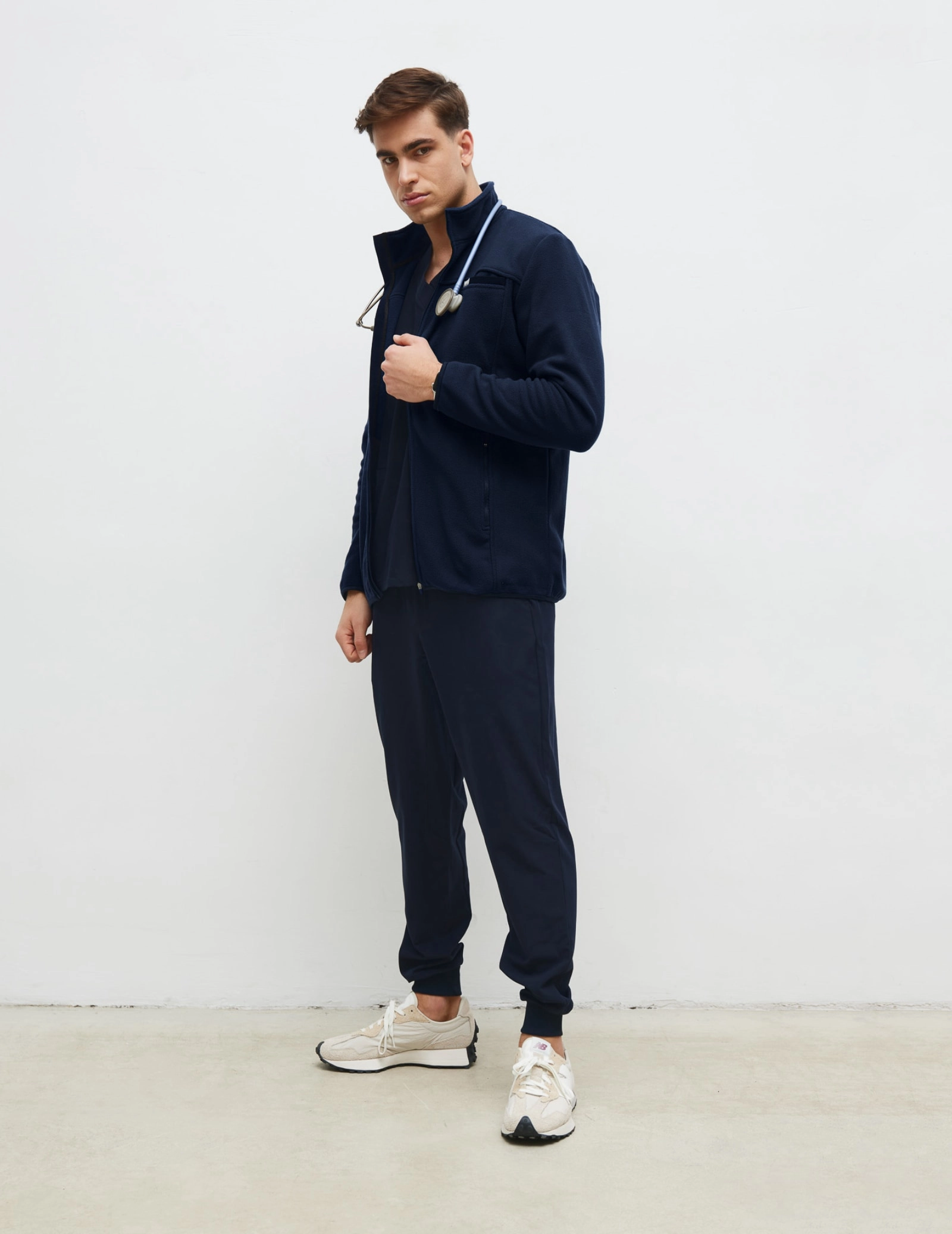 Férfi Polár Dzseki COZY HEAT - DARK NAVY