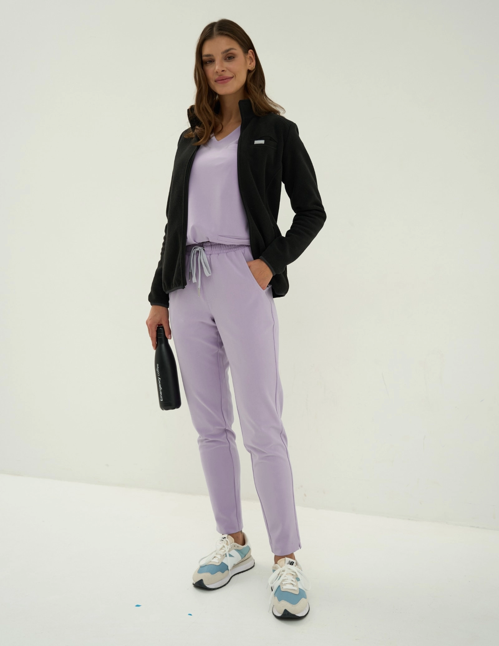 Női Orvosi Felső Grace - PURPLE HEATHER