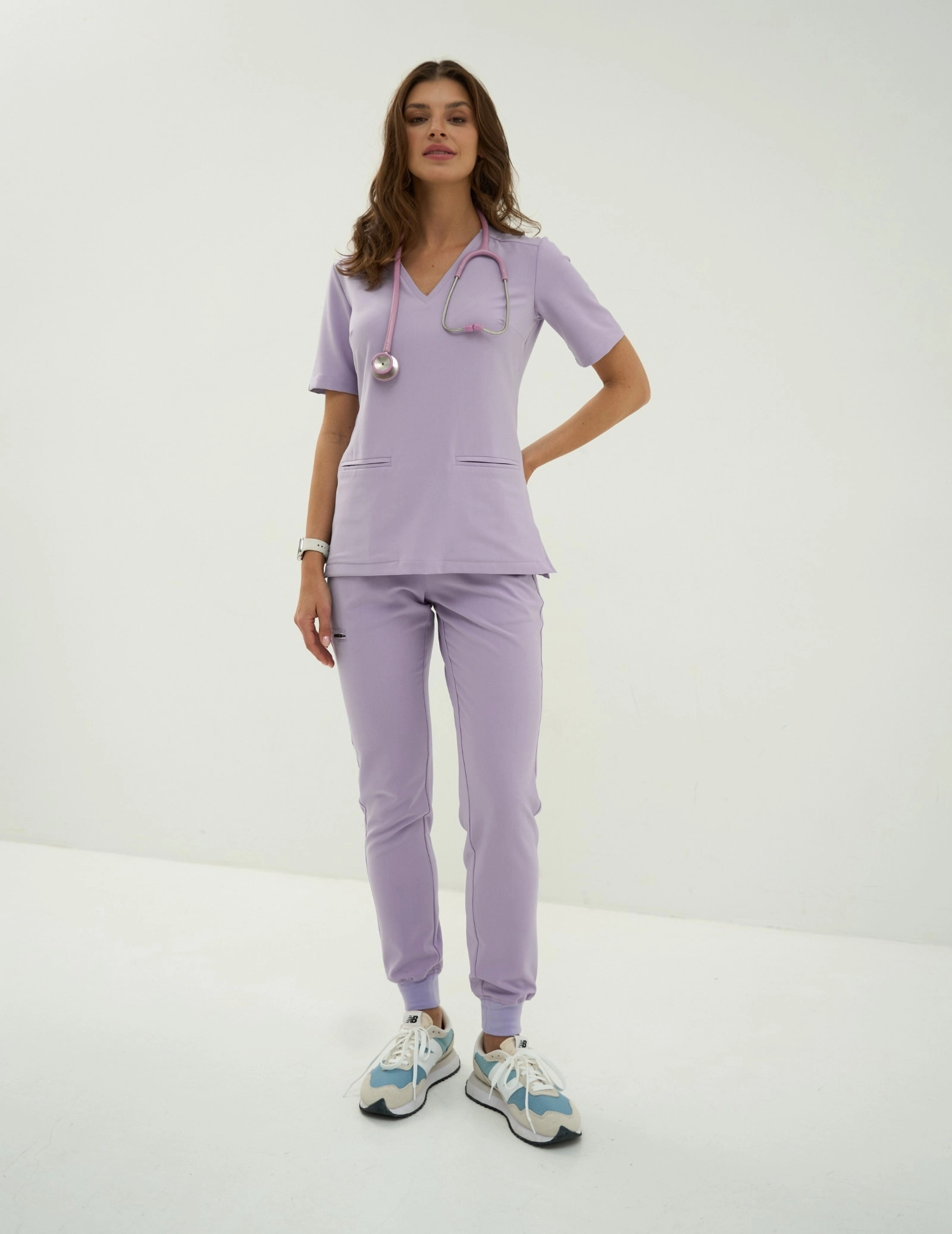 Női Orvosi Nadrág Jogger - PURPLE HEATHER