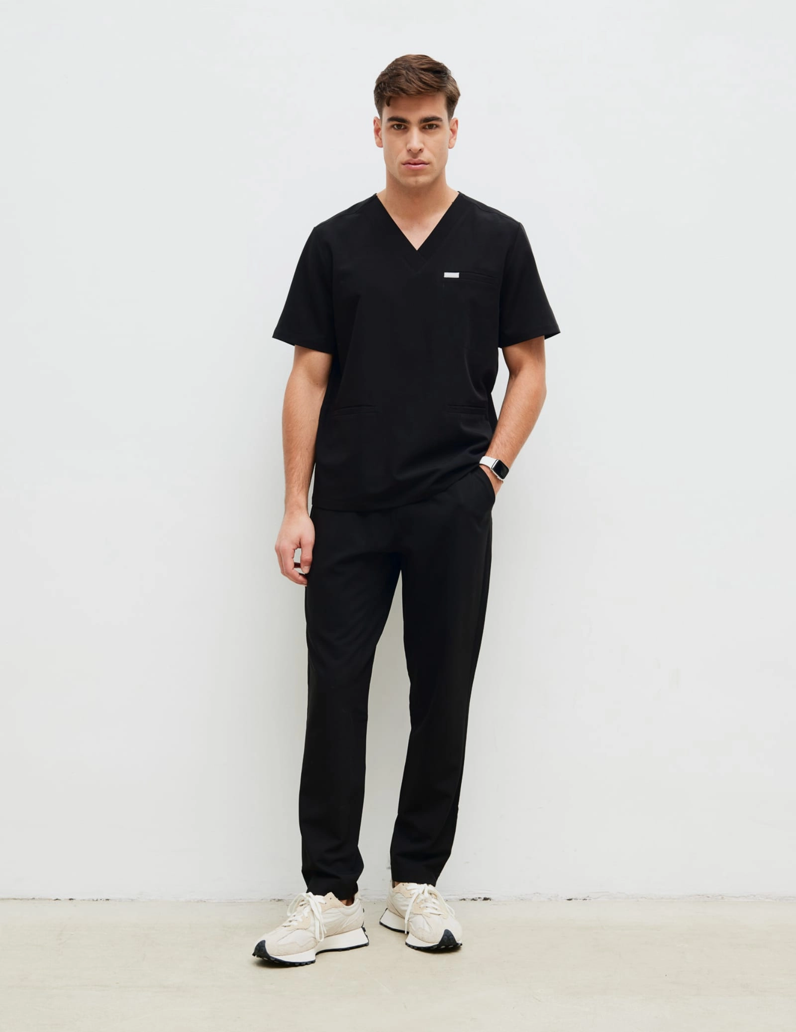 Férfi Orvosi Nadrág Basic - BLACK