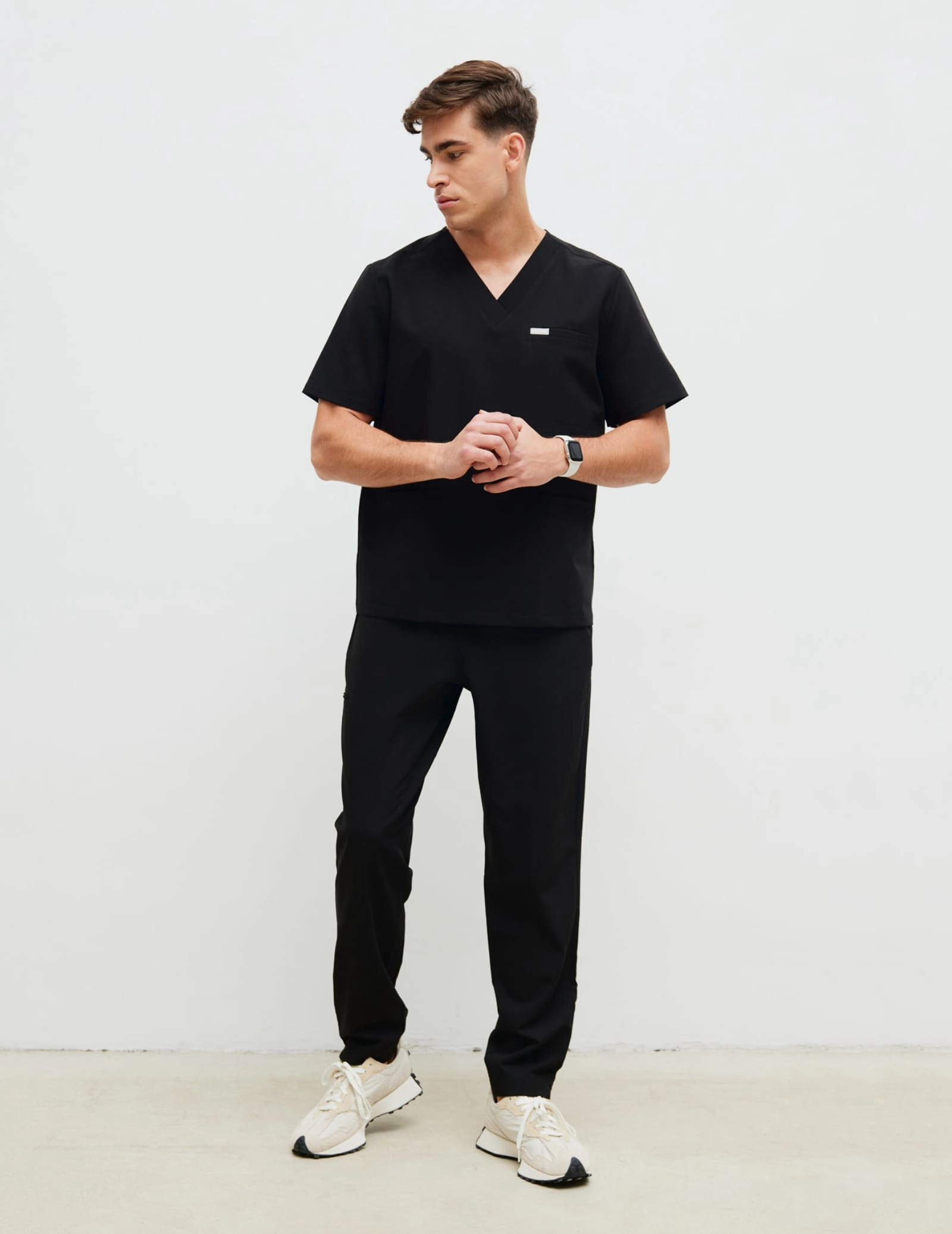 Férfi Orvosi Nadrág Basic - BLACK