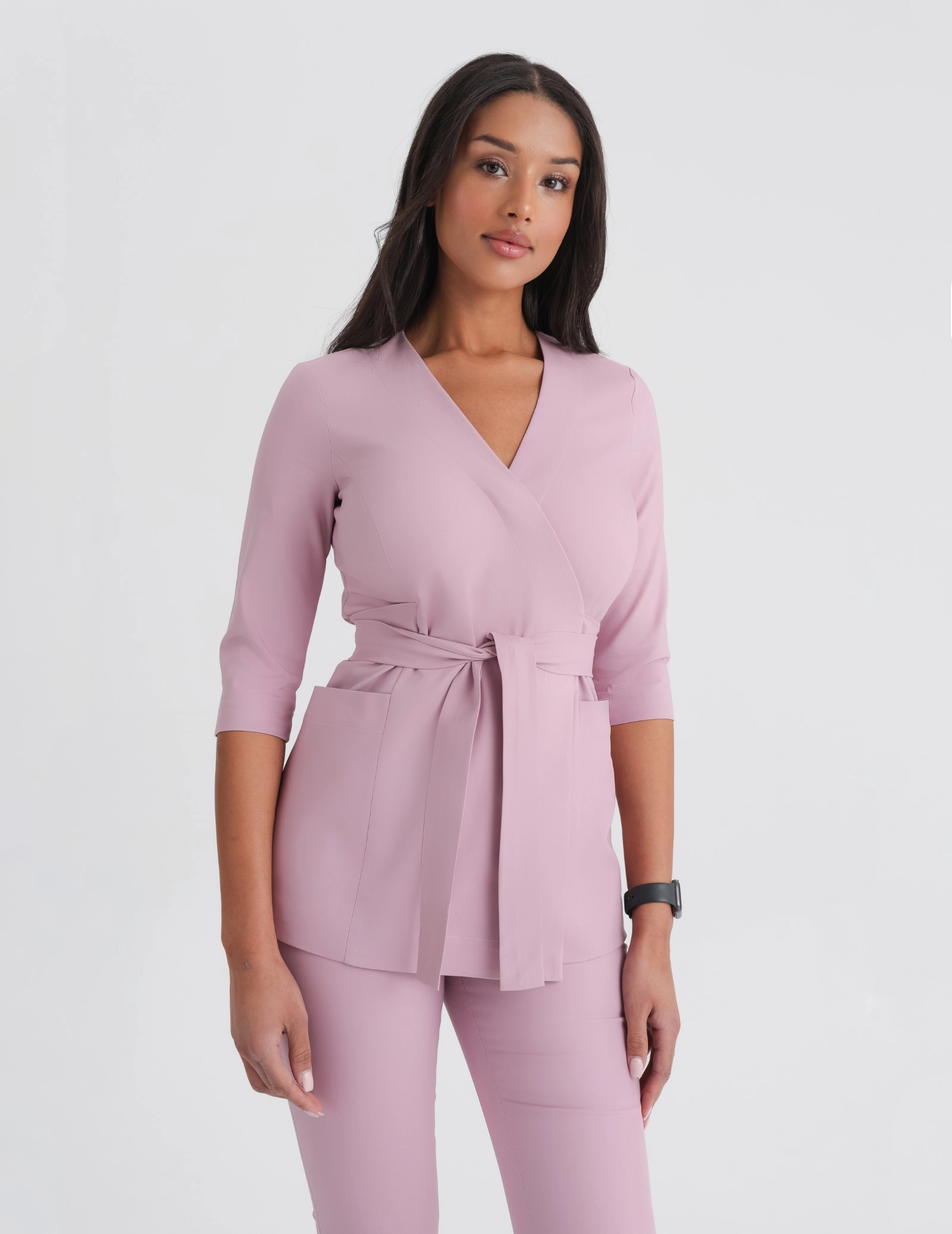 Női Orvosi Felső Kötős Rosalie - FRENCH PINK