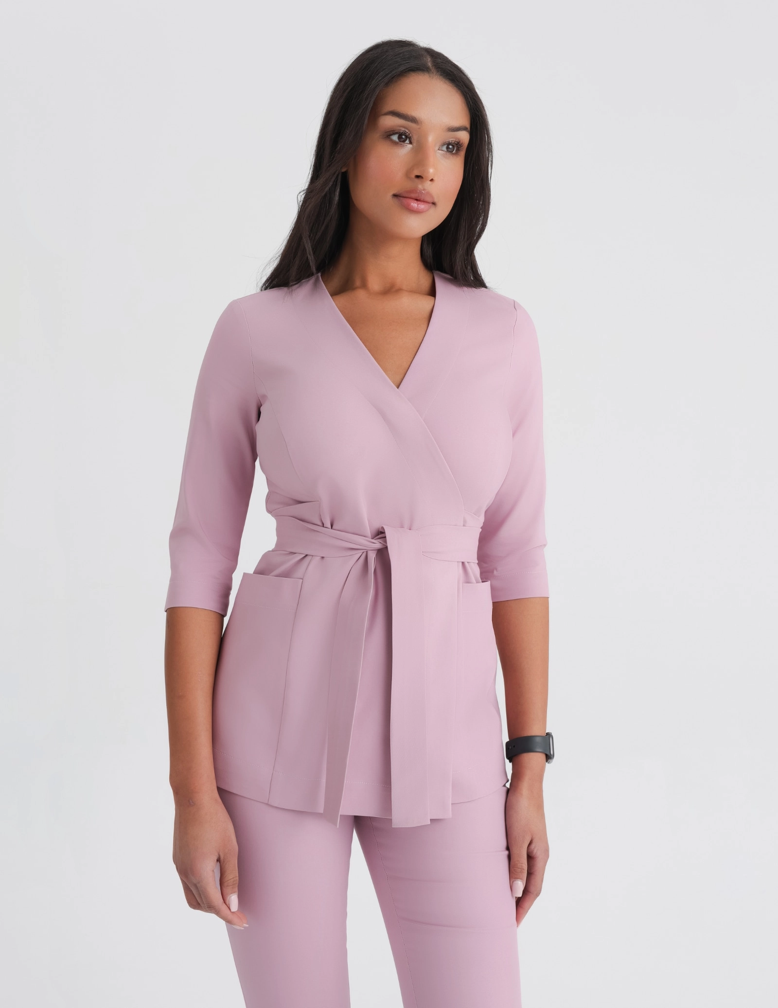 Női Orvosi Felső Kötős Rosalie - FRENCH PINK