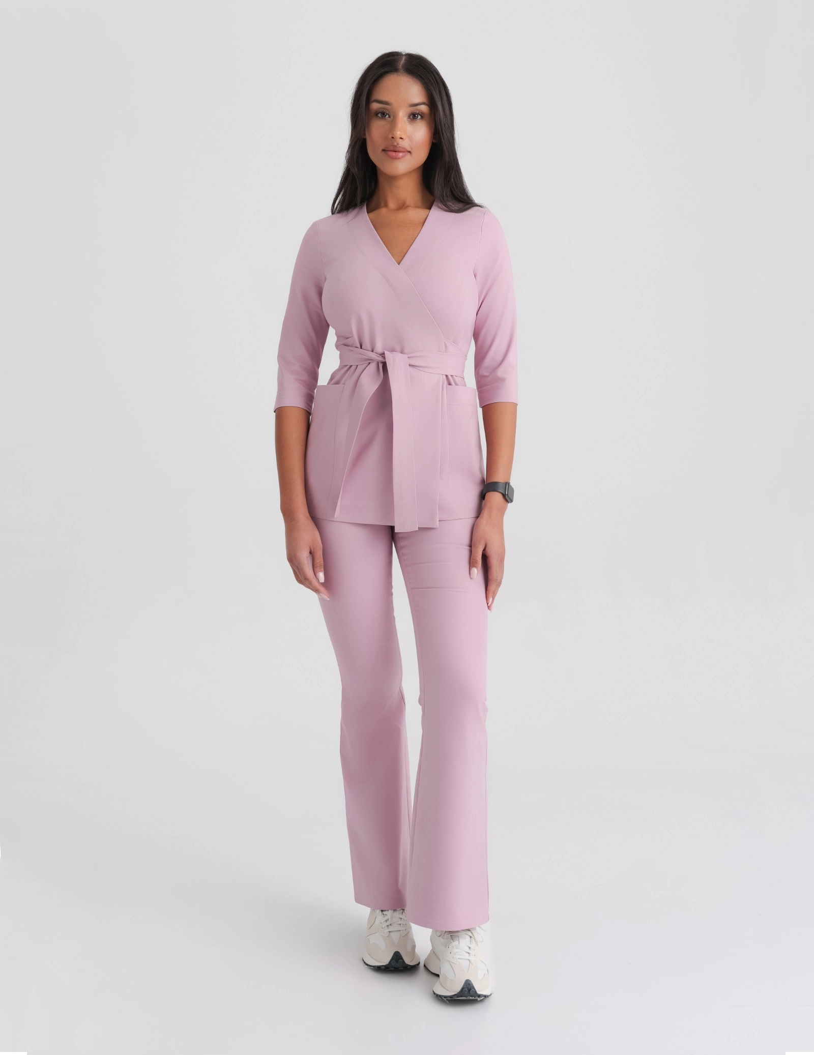 Női Orvosi Felső Kötős Rosalie - FRENCH PINK