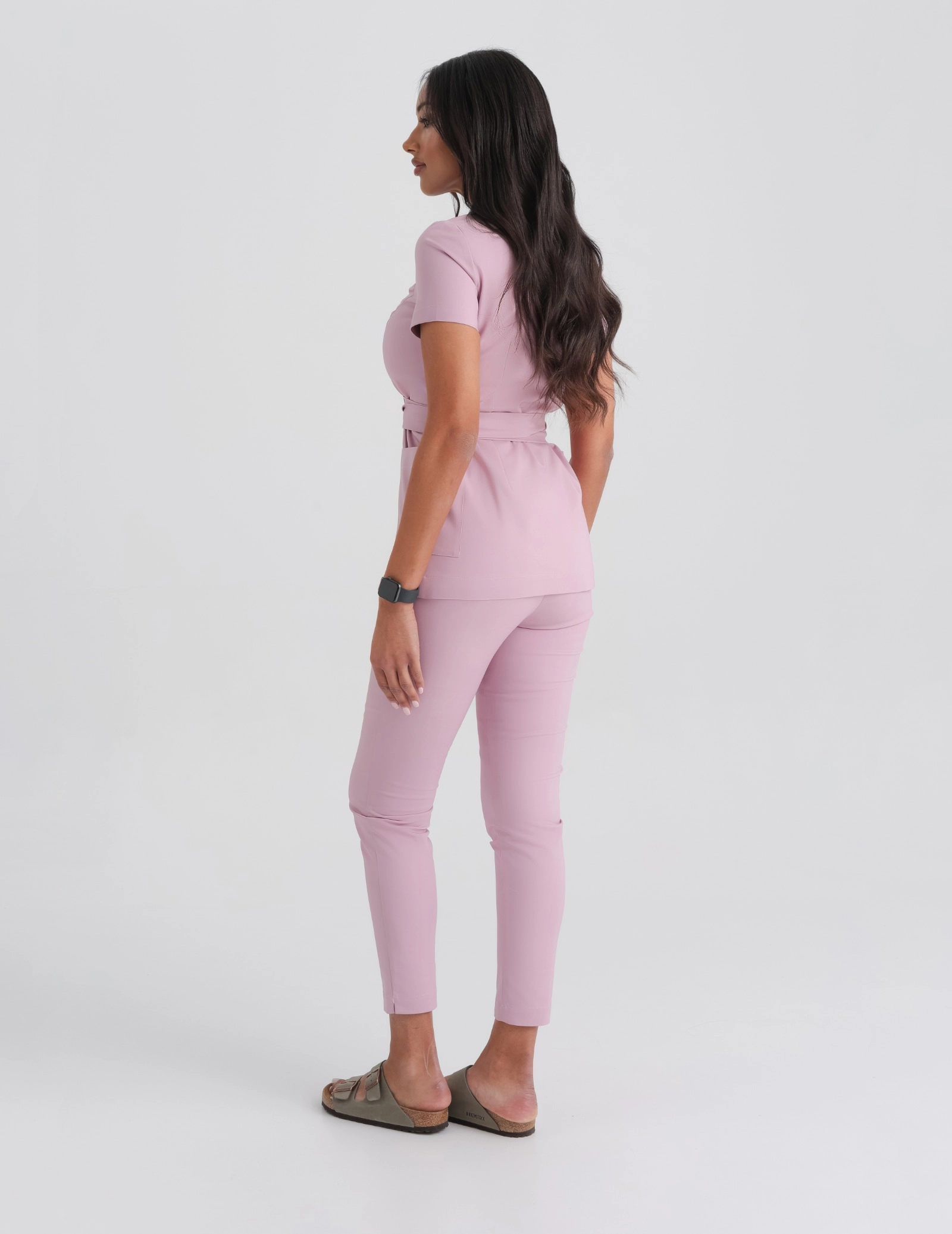 Női Orvosi Felső Kötős Auri - FRENCH PINK