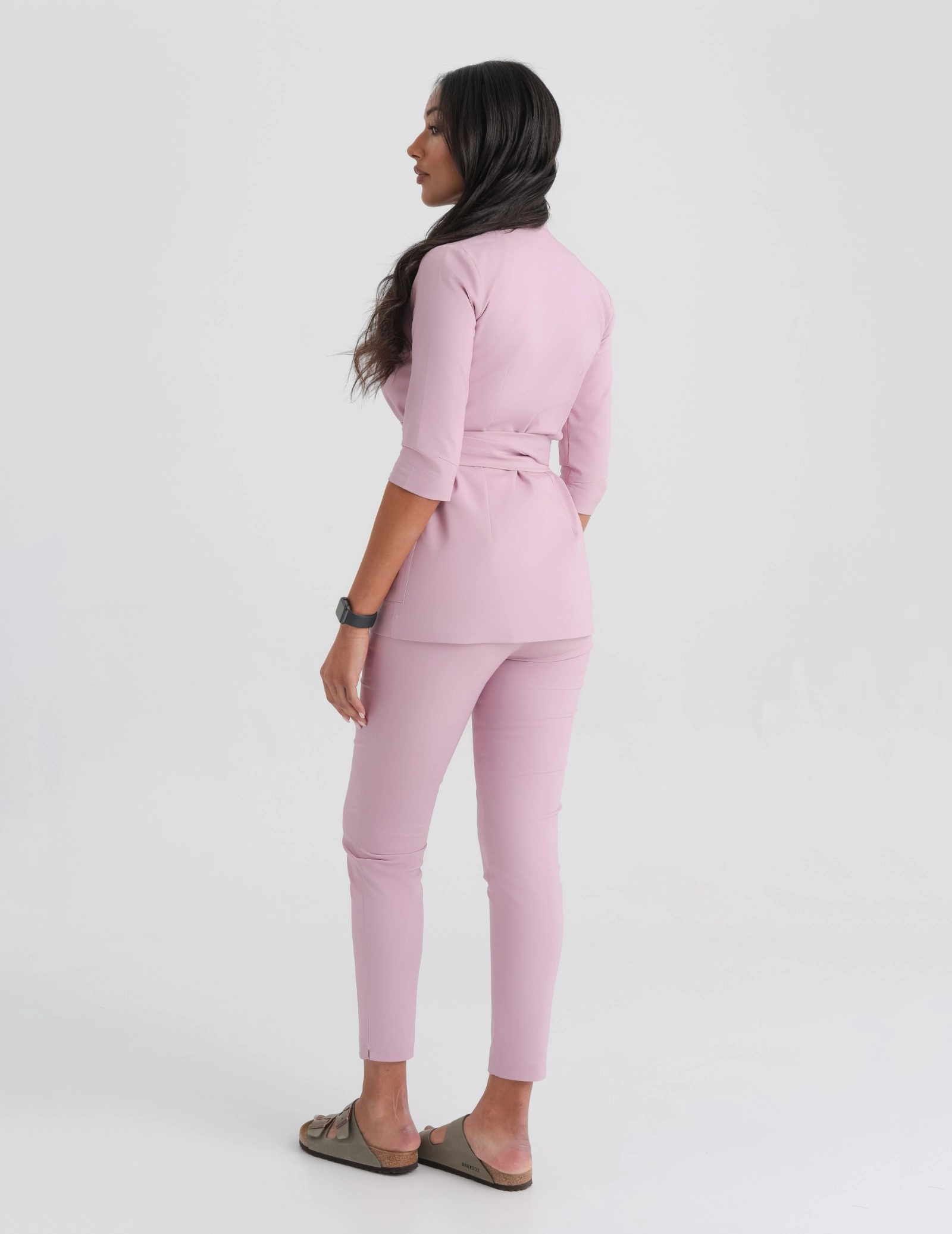 Női Orvosi Nadrág Slim Fit - FRENCH PINK