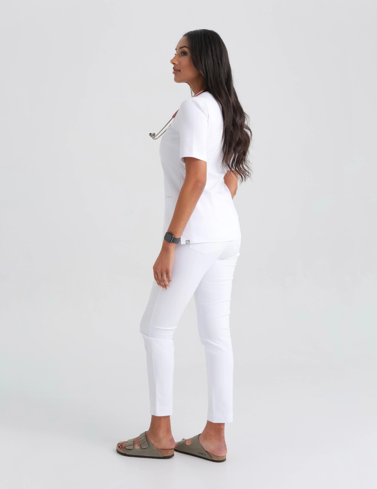 Női Orvosi Nadrág Basic - WHITE