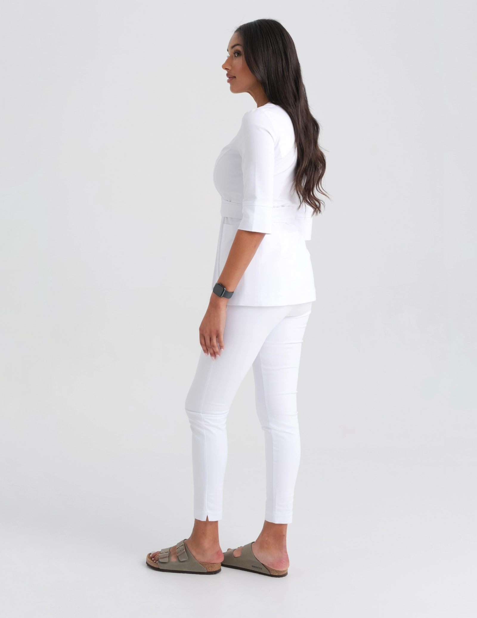 Női Orvosi Nadrág Slim Fit - WHITE