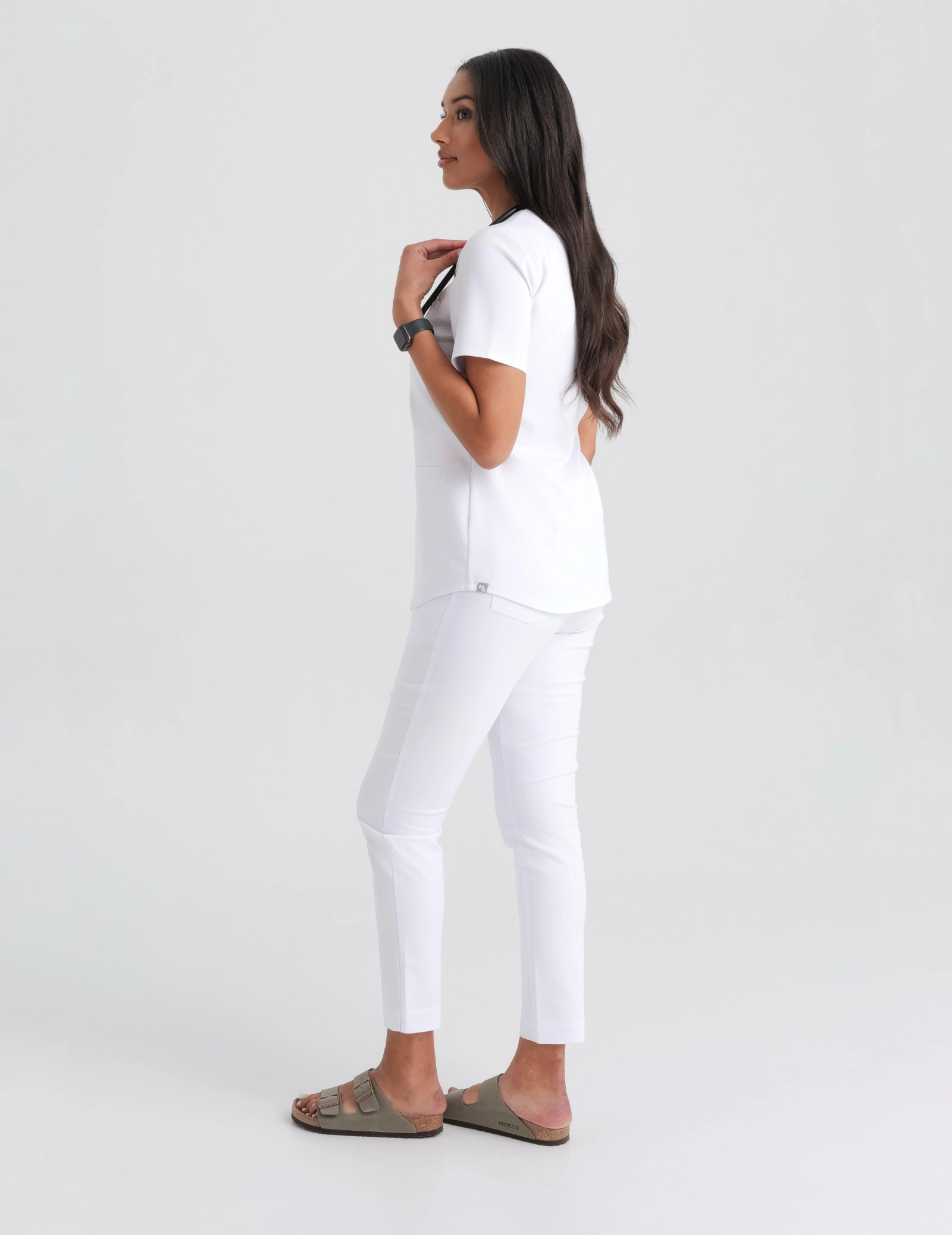 Női Orvosi Felső Grace - WHITE