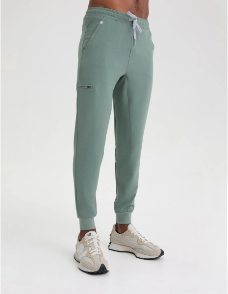 Férfi Orvosi Nadrág Jogger - DUSTY GREEN