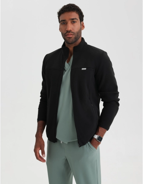 Férfi Polár Dzseki COZY HEAT - BLACK