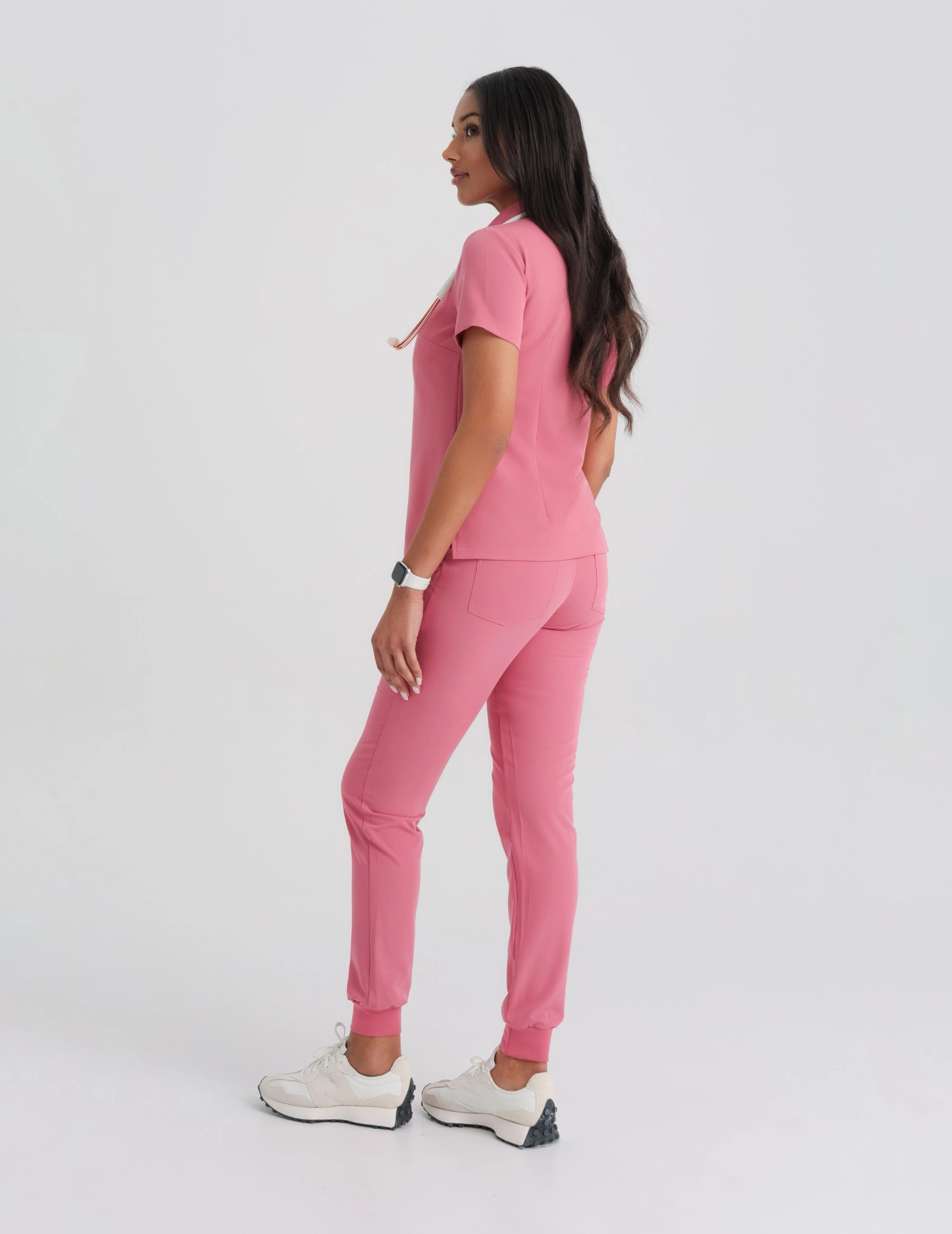 Női Orvosi Galléros Polo - RASPBERRY CRUSH