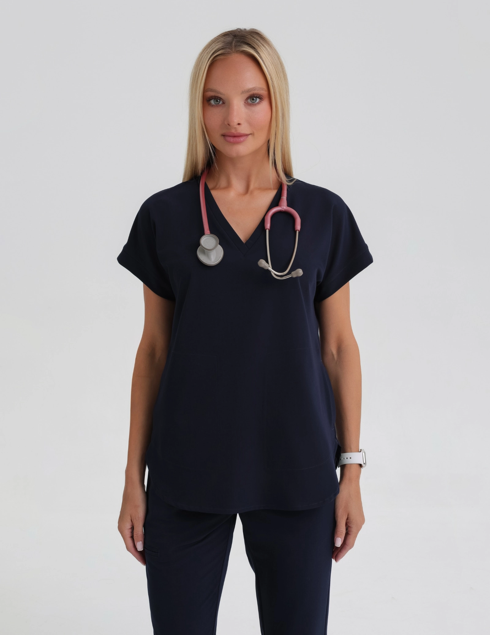 Női Orvosi Felső Kendall - DARK NAVY