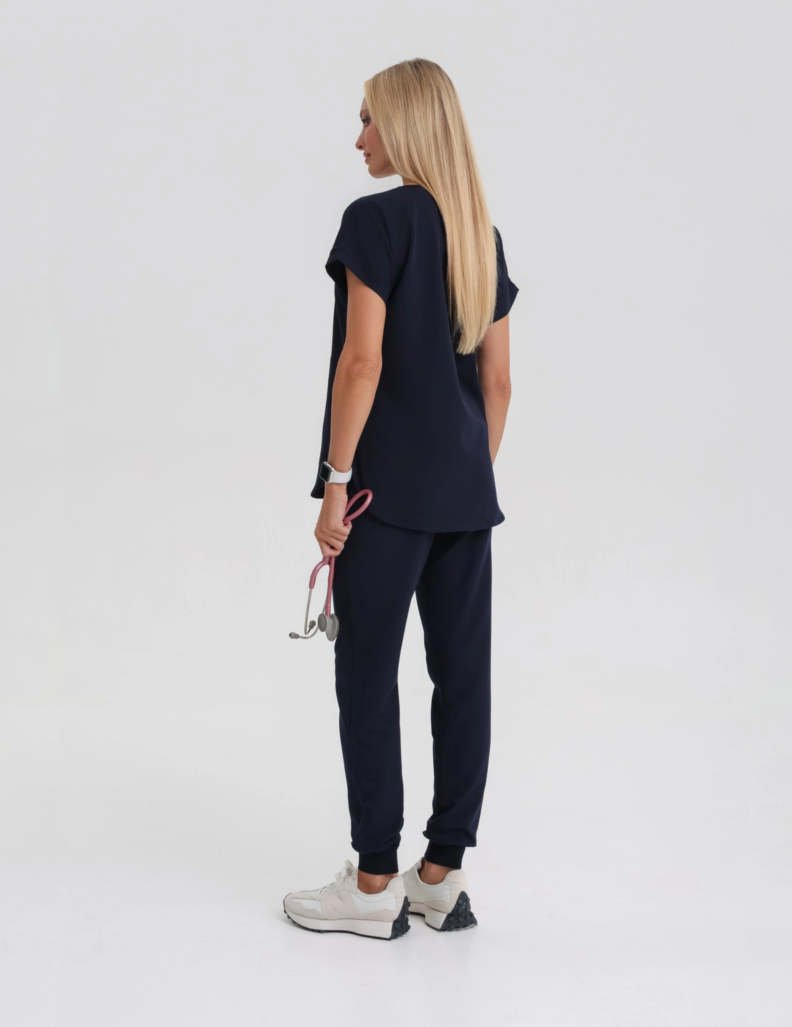 Női Orvosi Felső Kendall - DARK NAVY