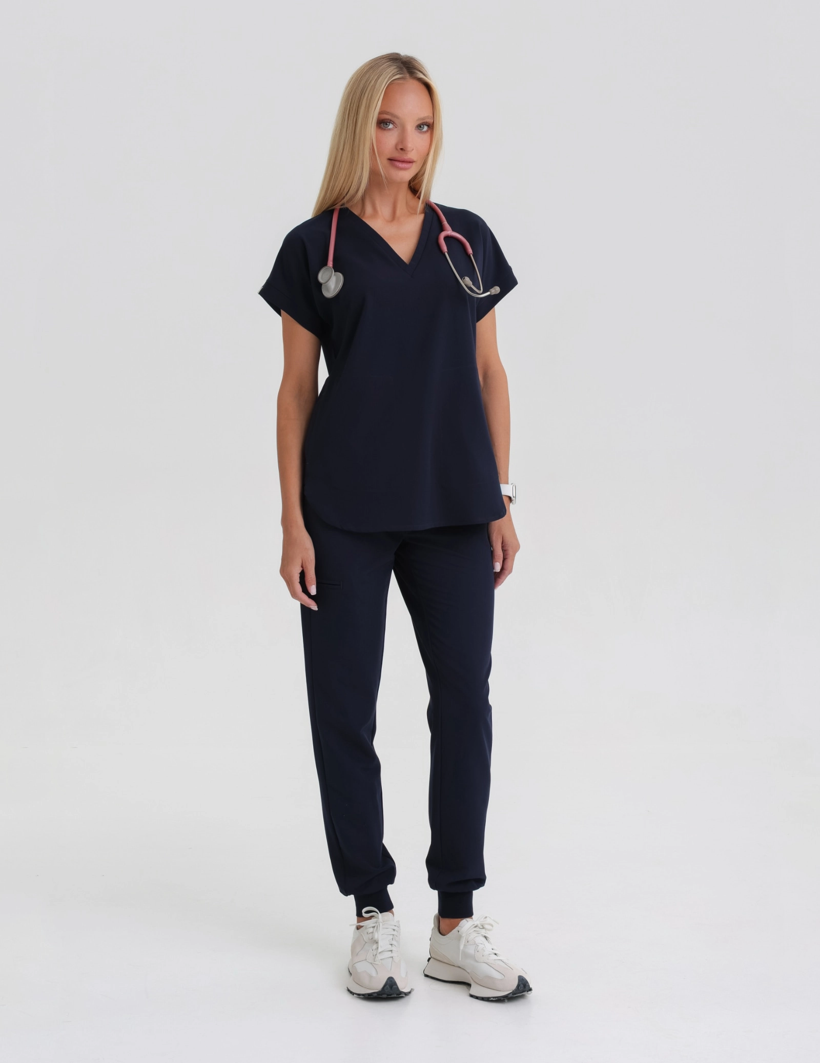 Női Orvosi Felső Kendall - DARK NAVY