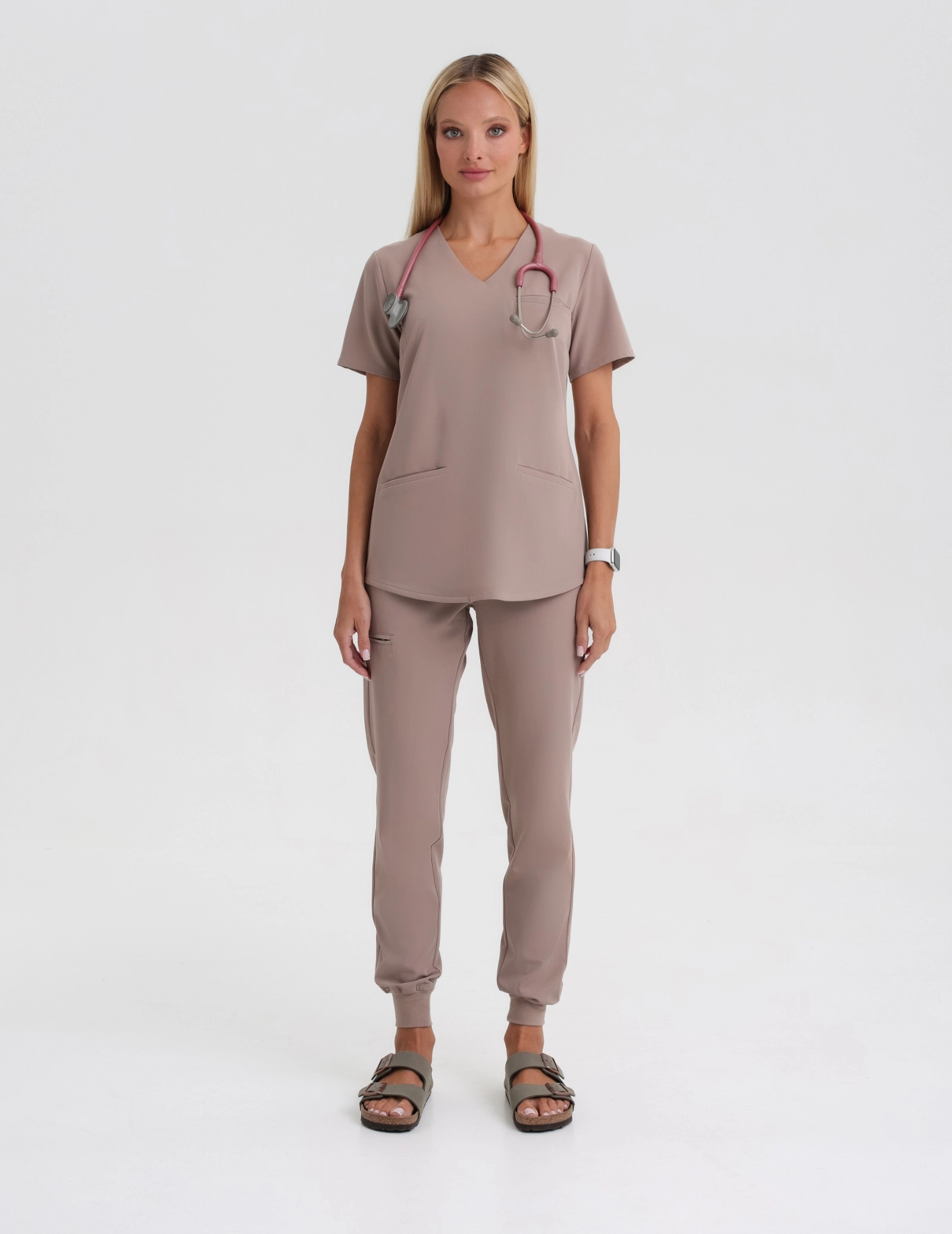 Női Orvosi Nadrág Jogger - BEIGE