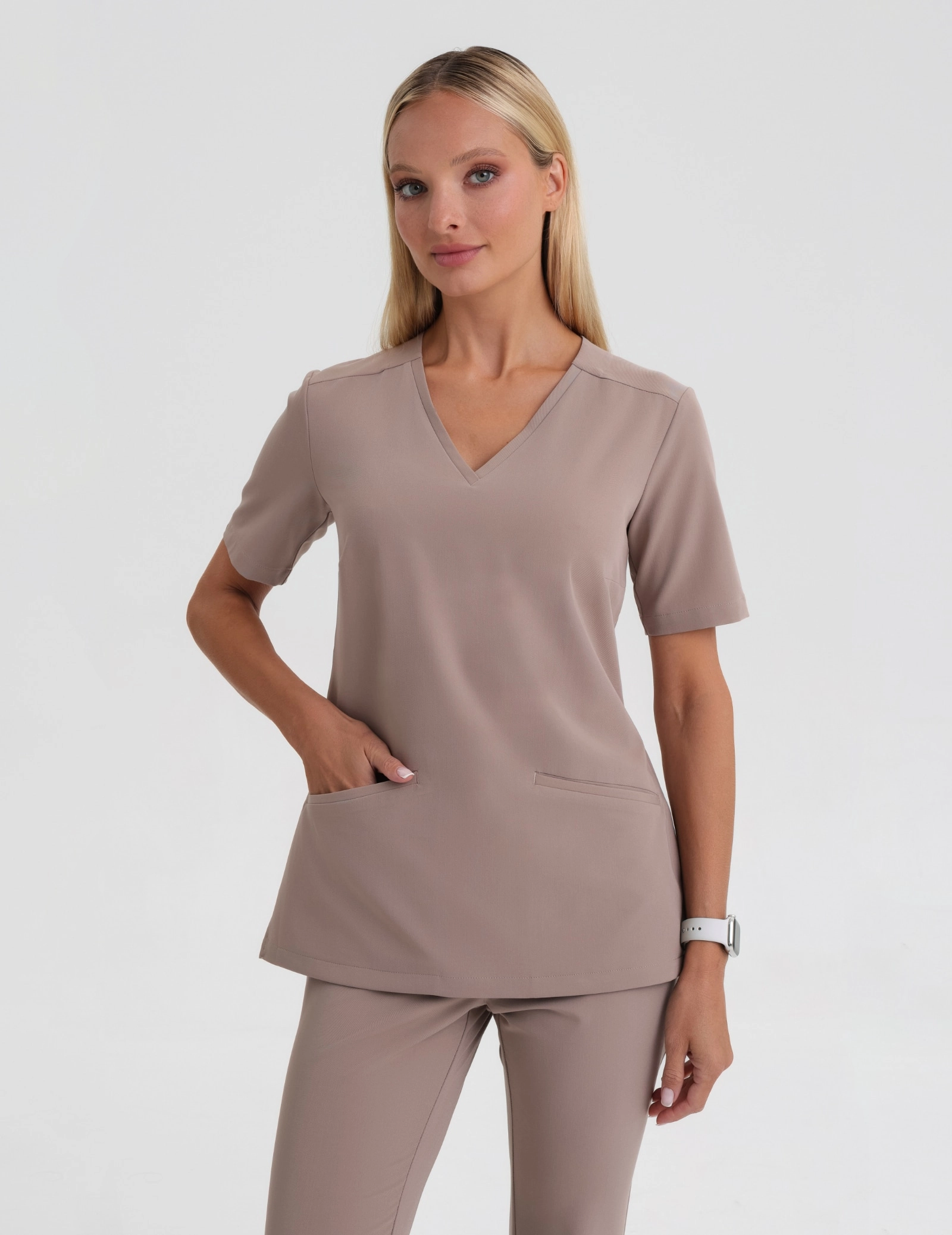 Női Orvosi Felső Casy - BEIGE