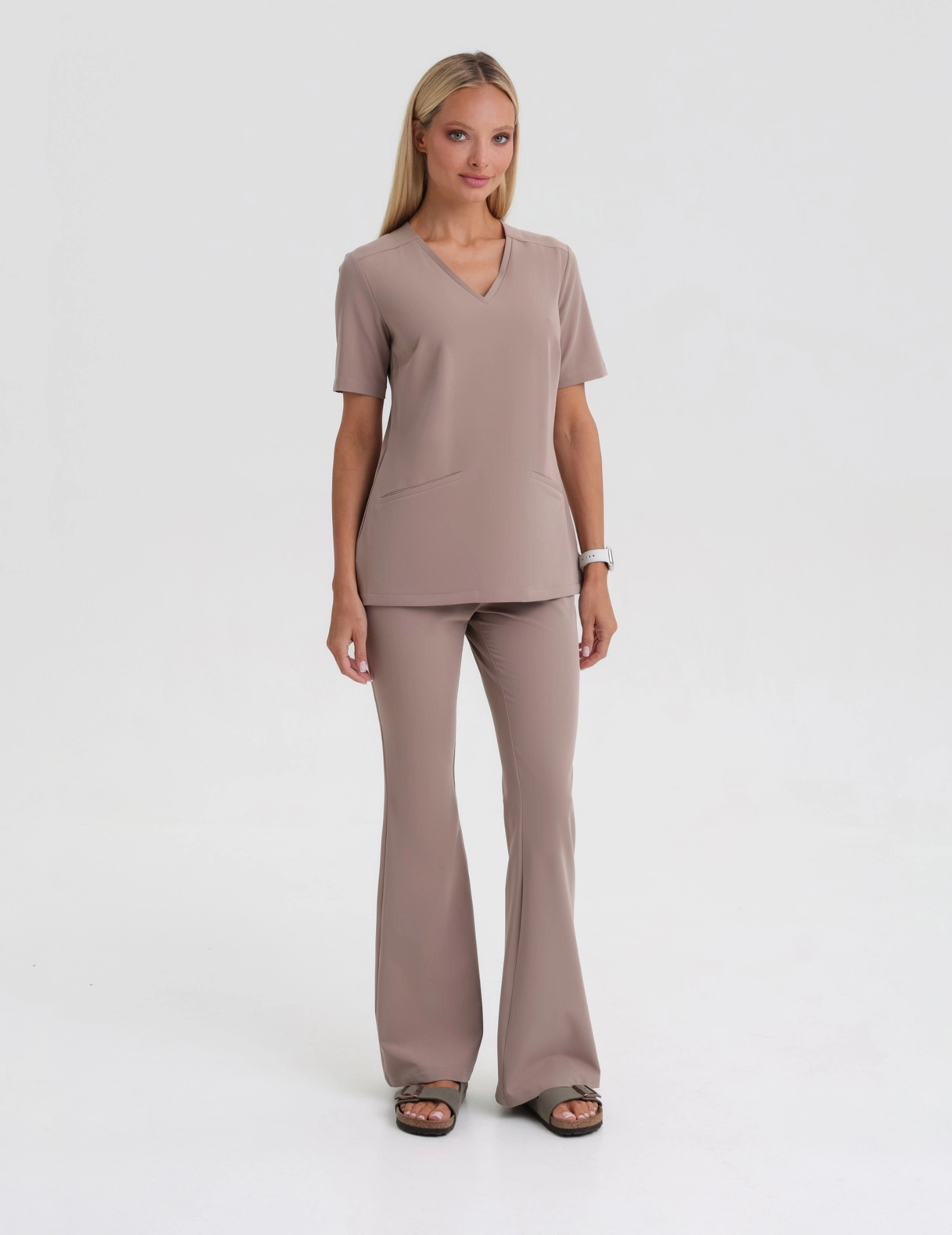 Női Orvosi Felső Casy - BEIGE