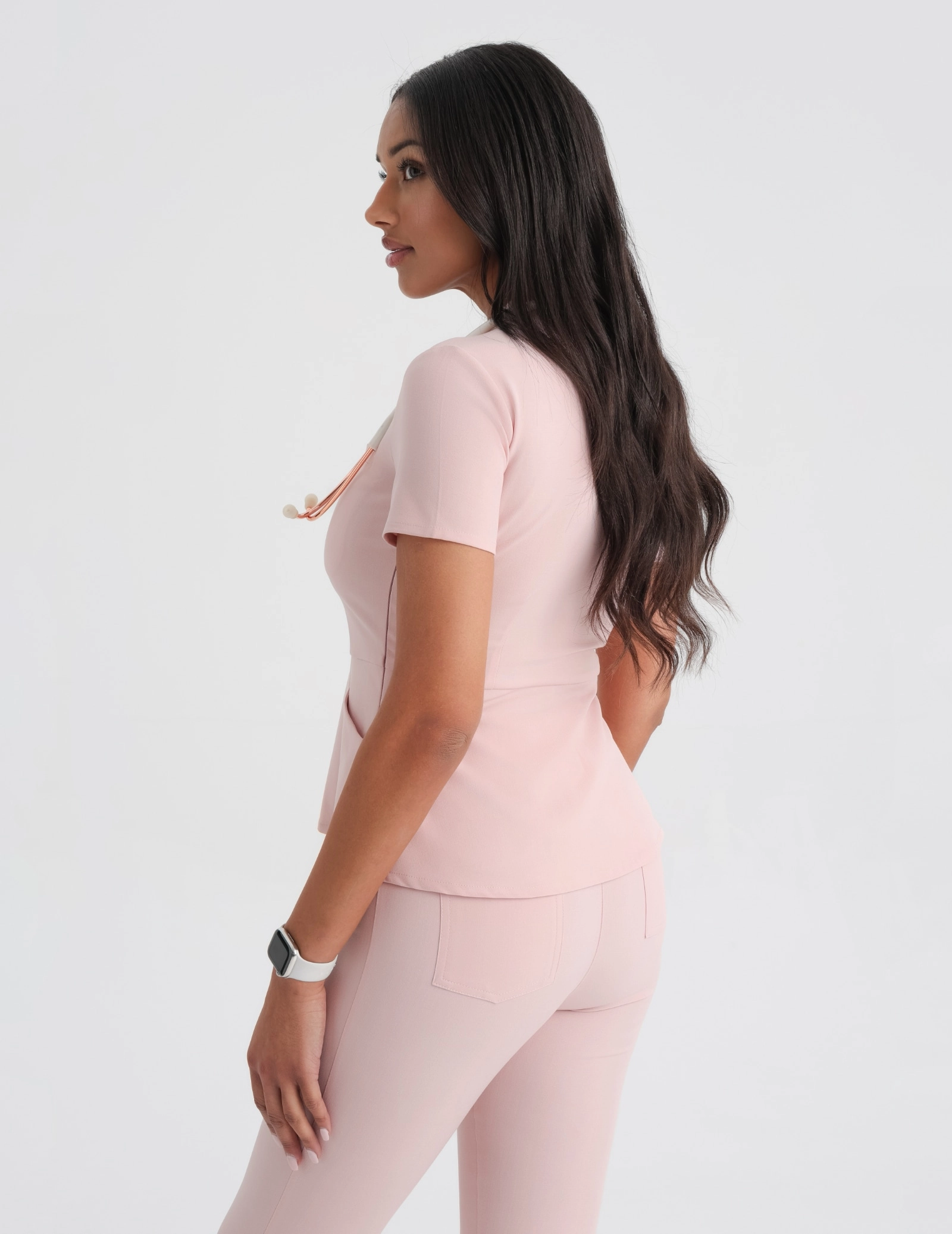 Női Orvosi Felső Kori - DUSTY ROSE