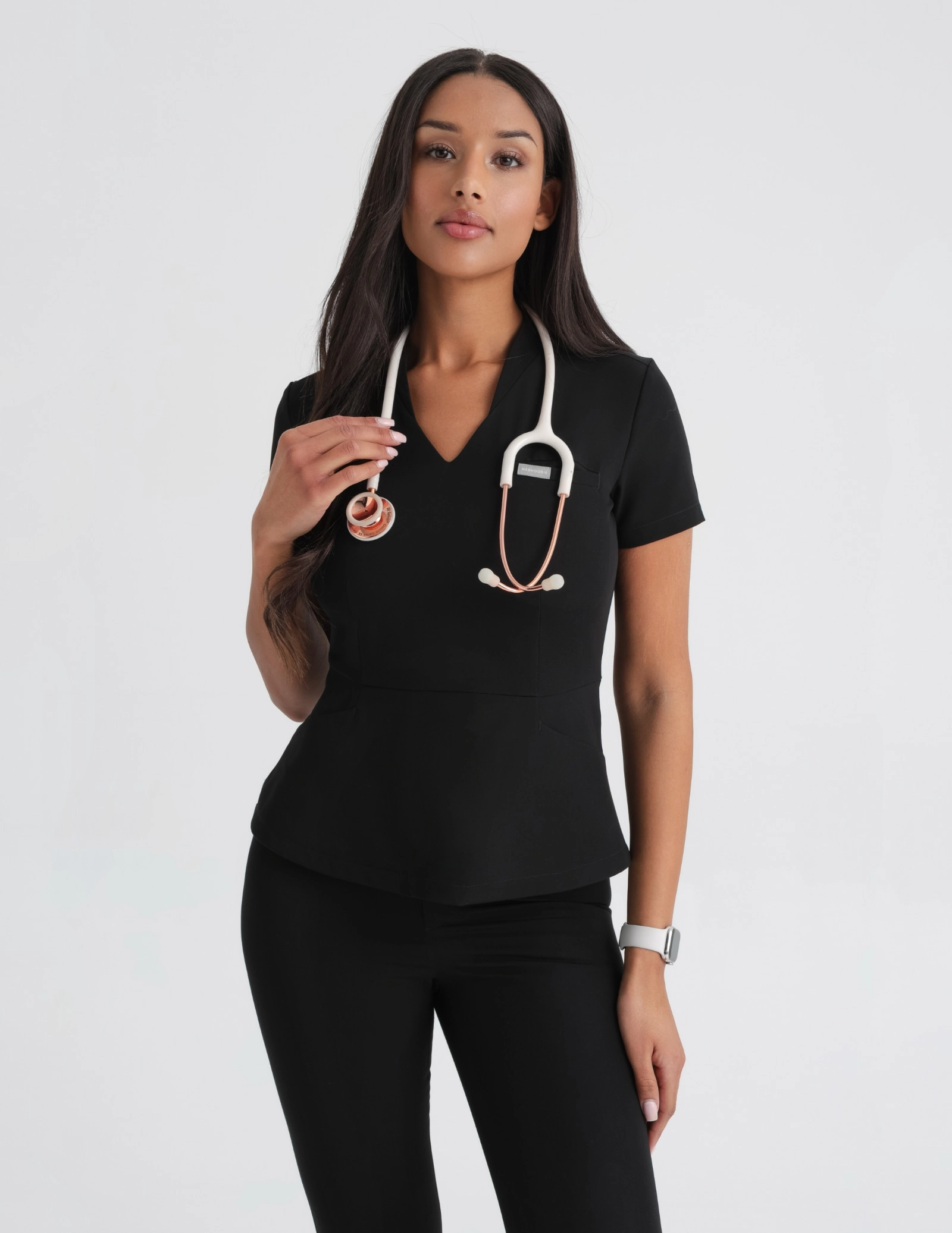Női Orvosi Felső Kori - BLACK