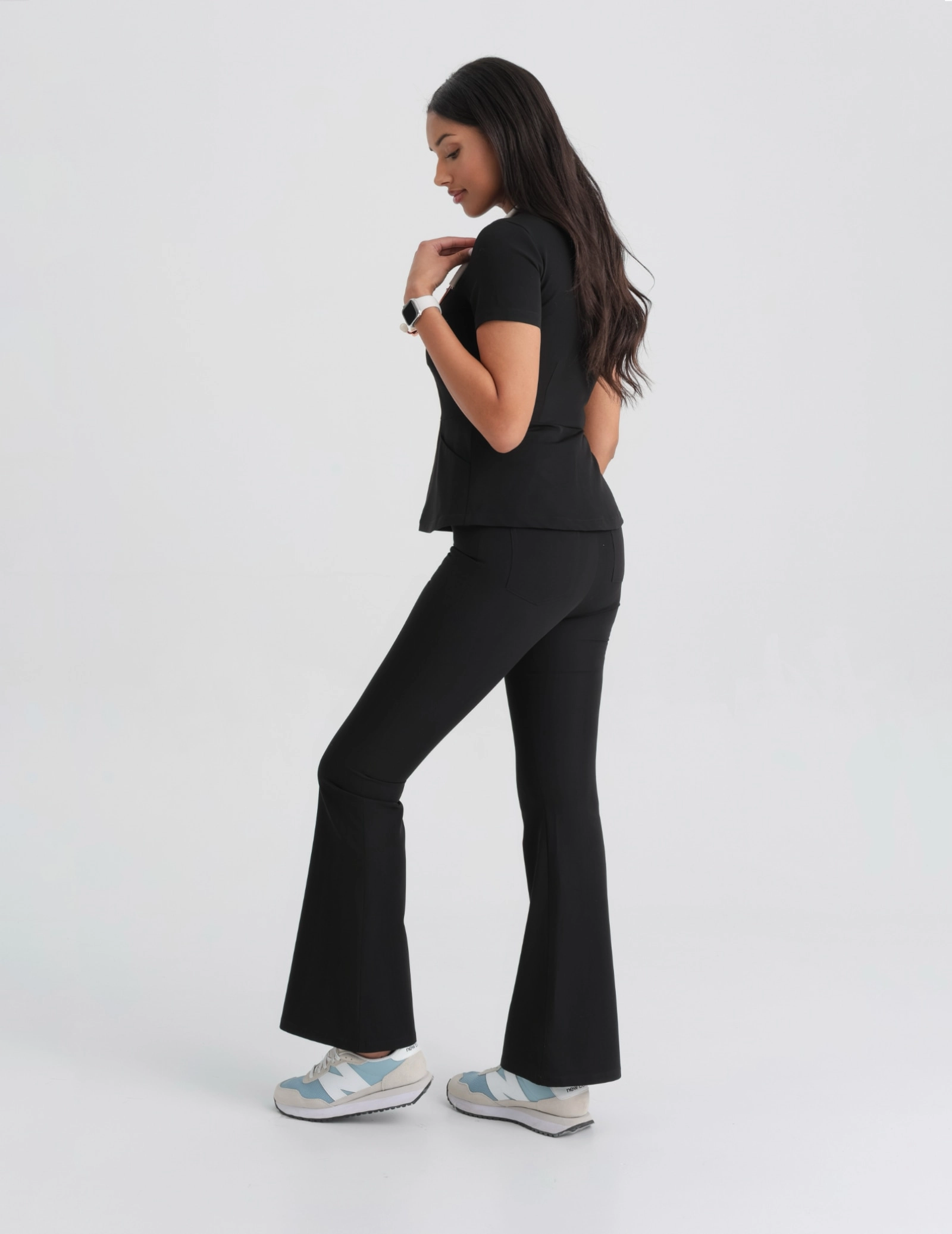 Női Orvosi Felső Kori - BLACK