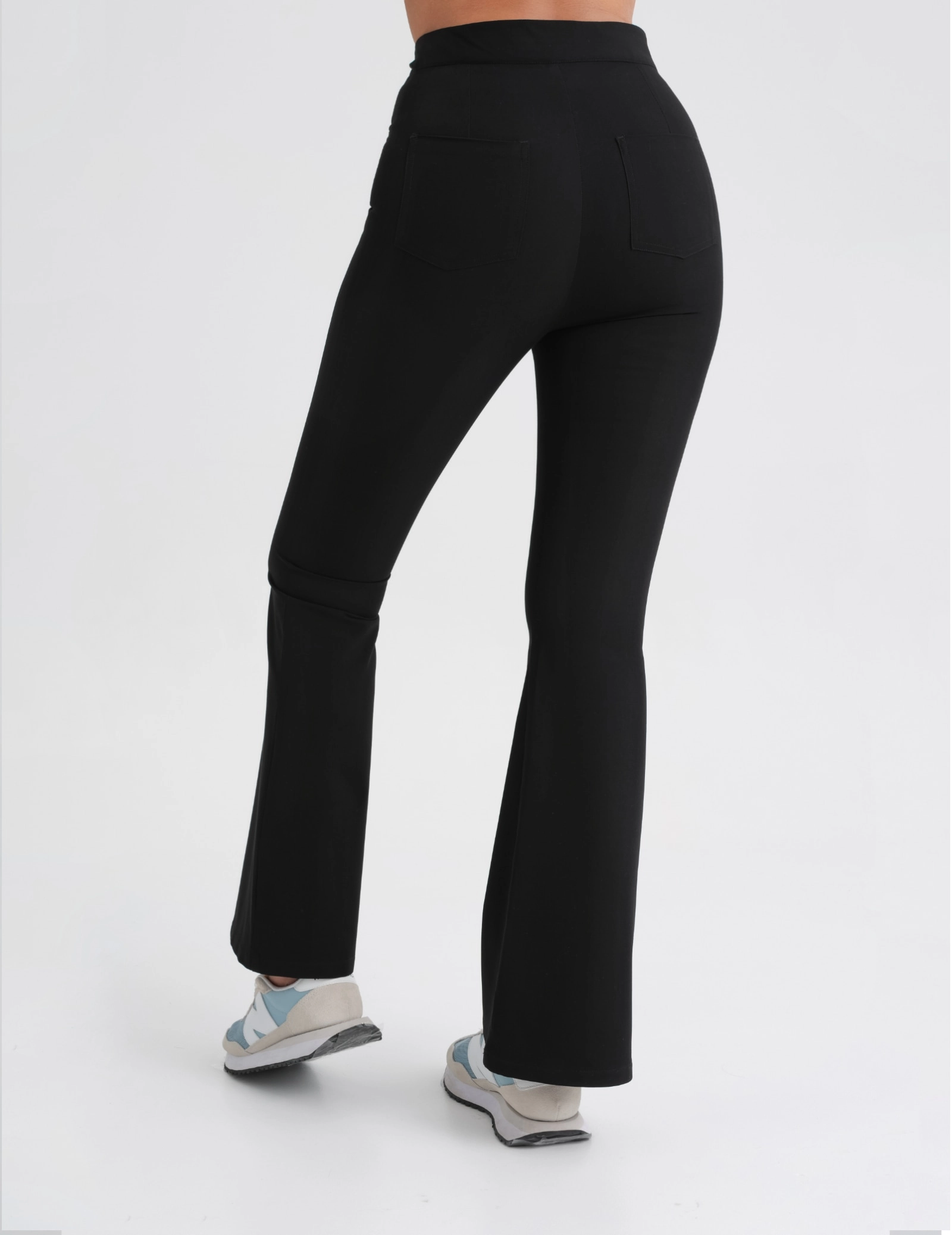 Női Orvosi Nadrág Flare - BLACK