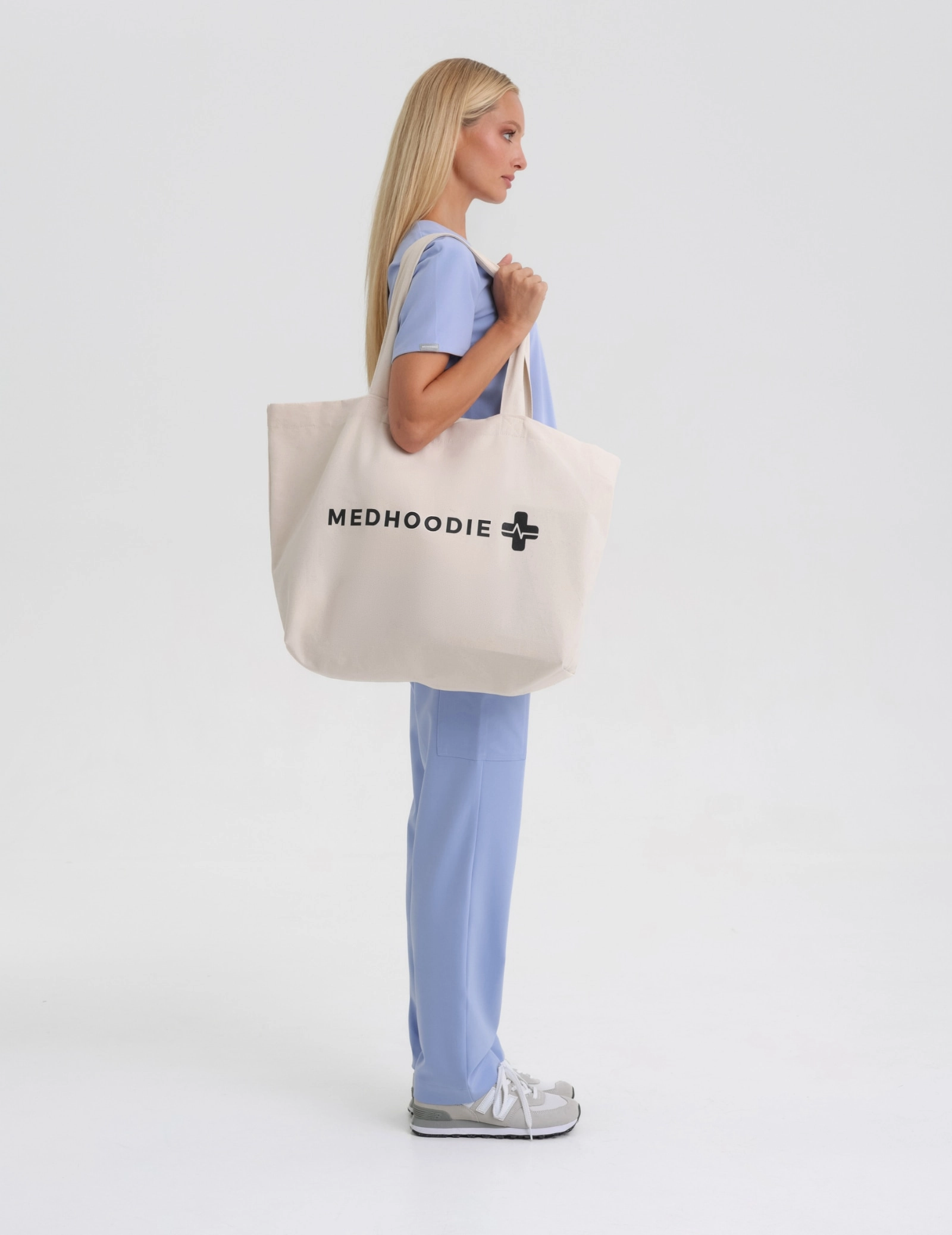 Táska Oversize Shopper - "Forget nudes show me your veins"