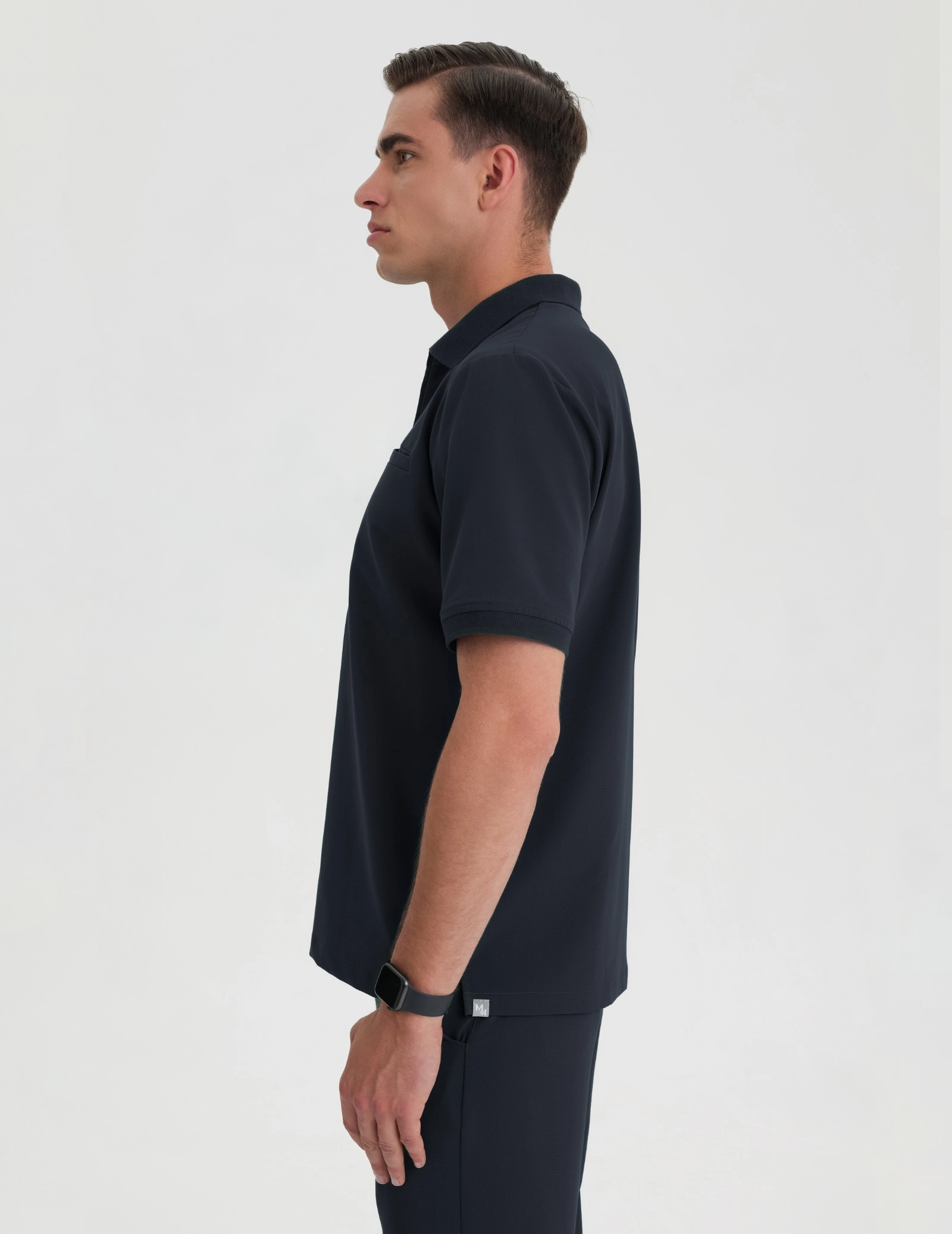 Férfi Orvosi Galléros Polo – MIDNIGHT BLUE