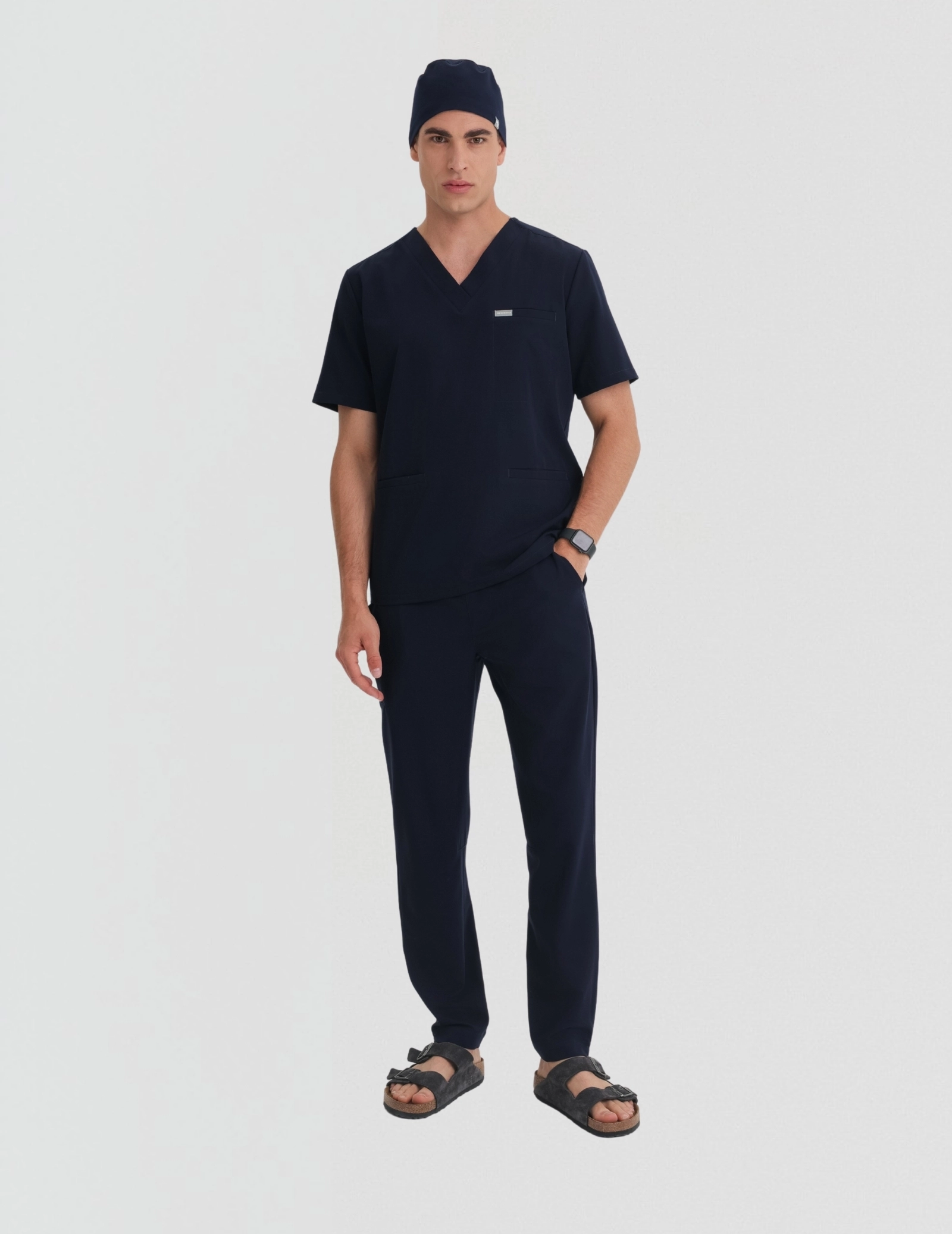 Férfi Orvosi Nadrág Basic - DARK NAVY