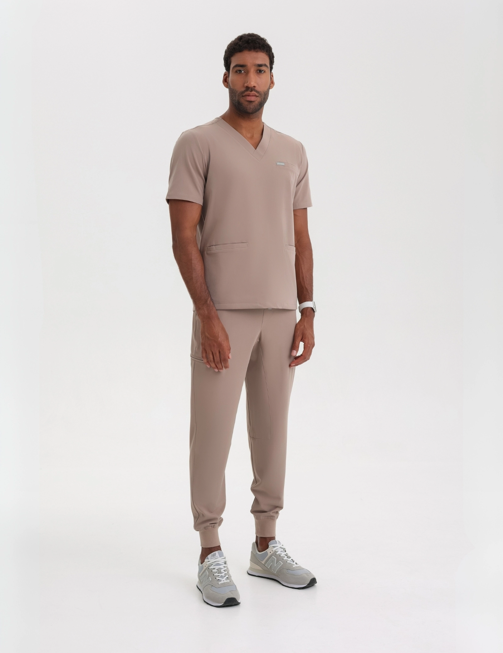 Férfi Orvosi Nadrág Jogger - BEIGE