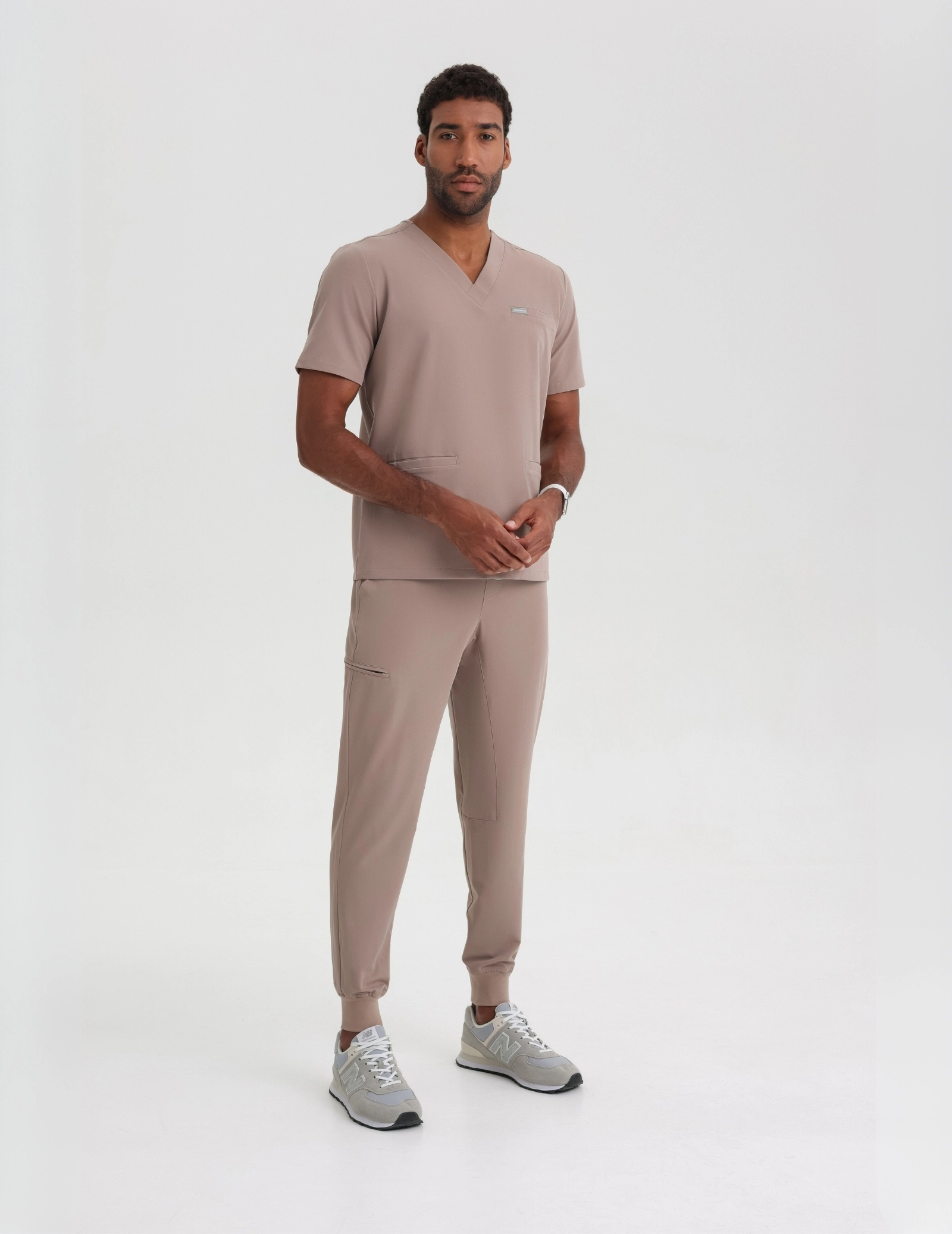 Férfi Orvosi Nadrág Jogger - BEIGE