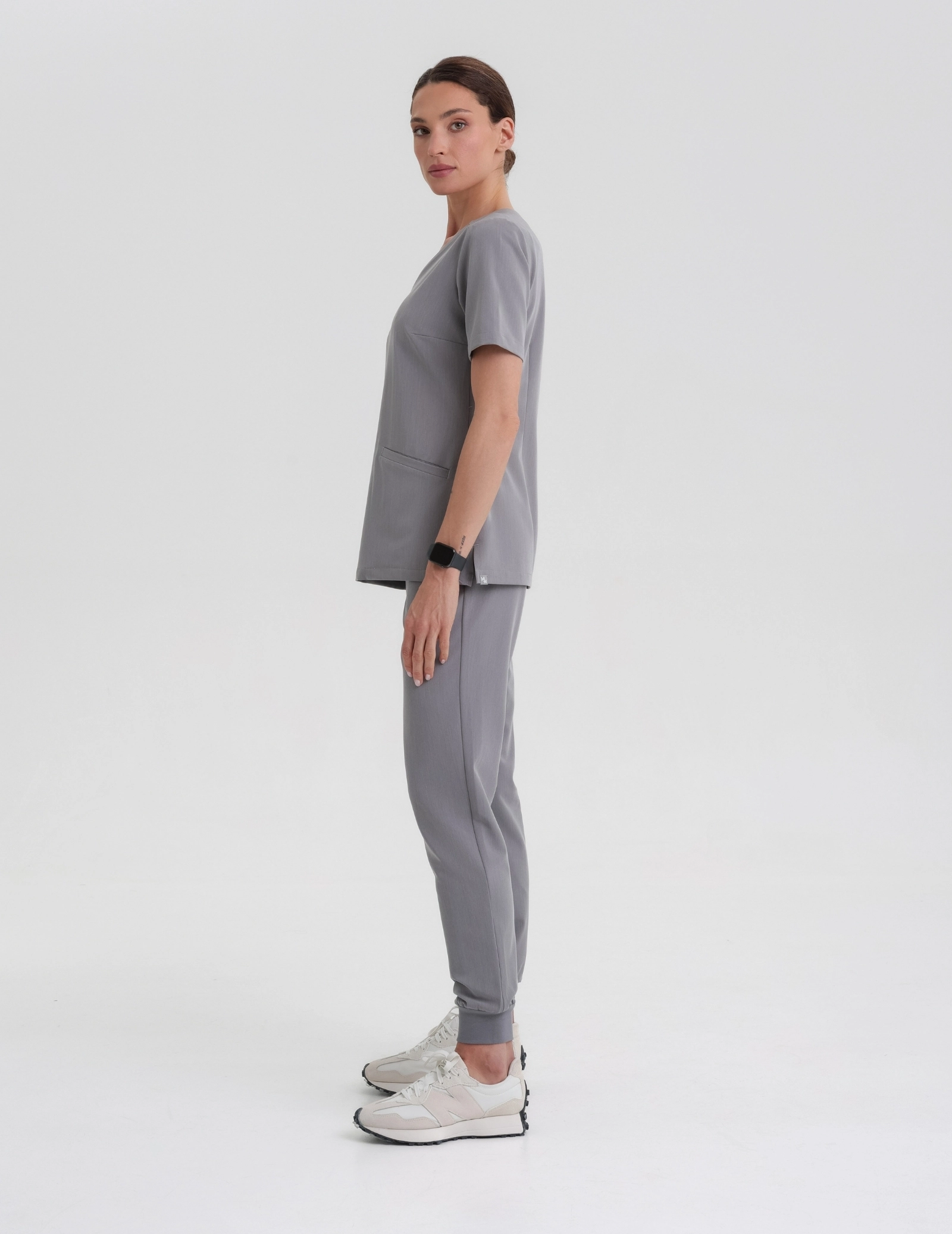 Női Orvosi Felső Casy - SHARK GRAY