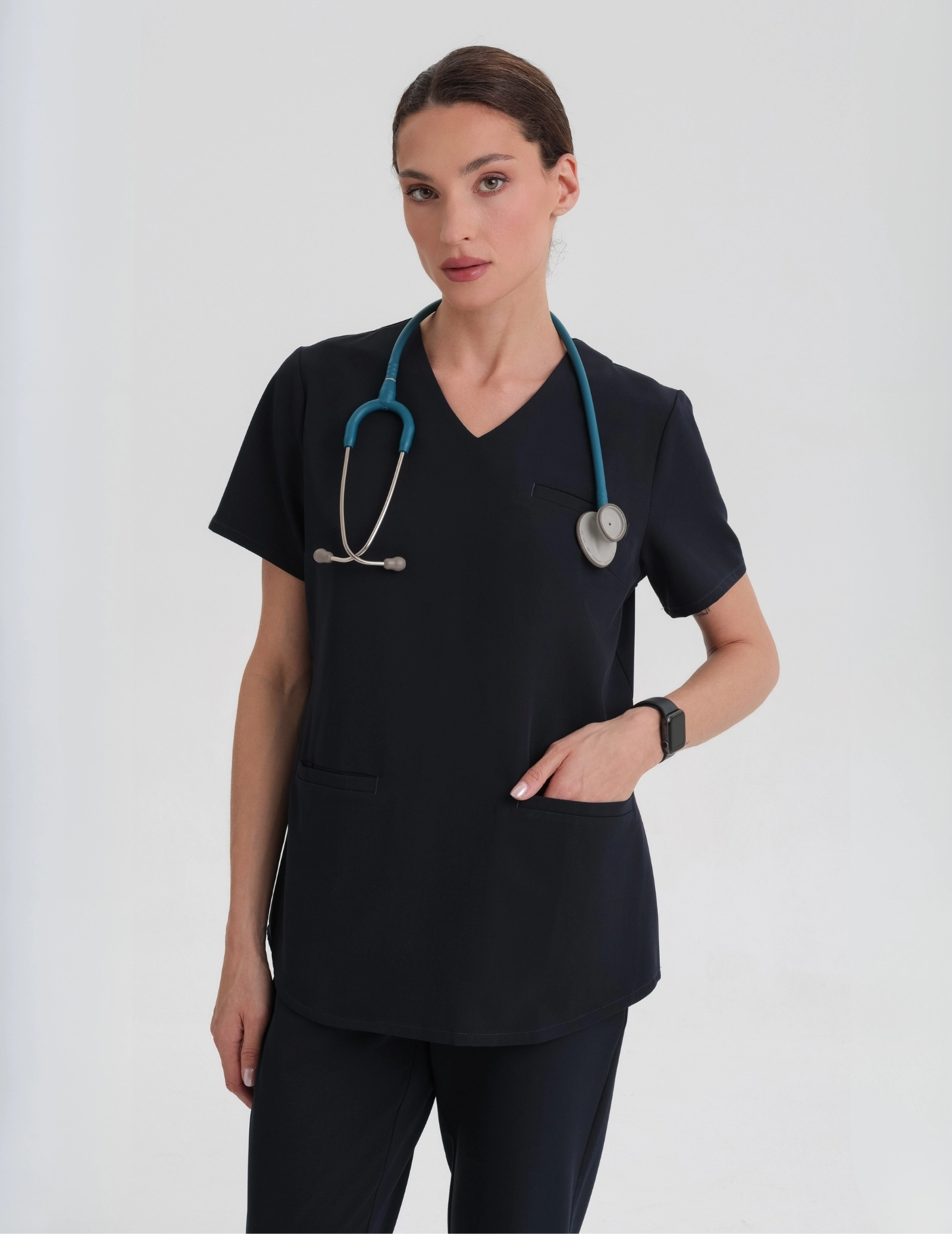 Női Orvosi Felső Grace - MIDNIGHT BLUE