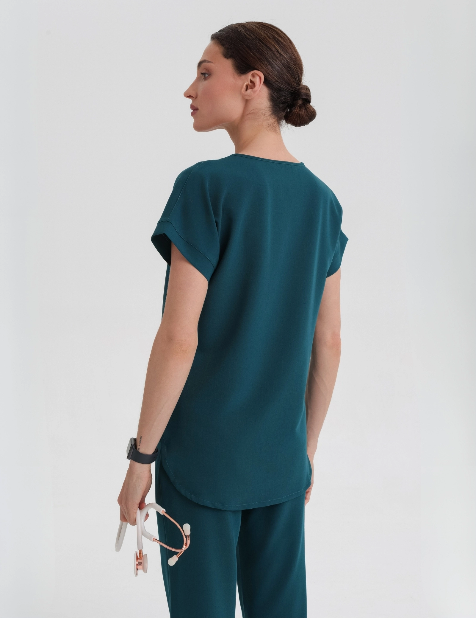 Női Orvosi Felső Kendall - DEEP GREEN