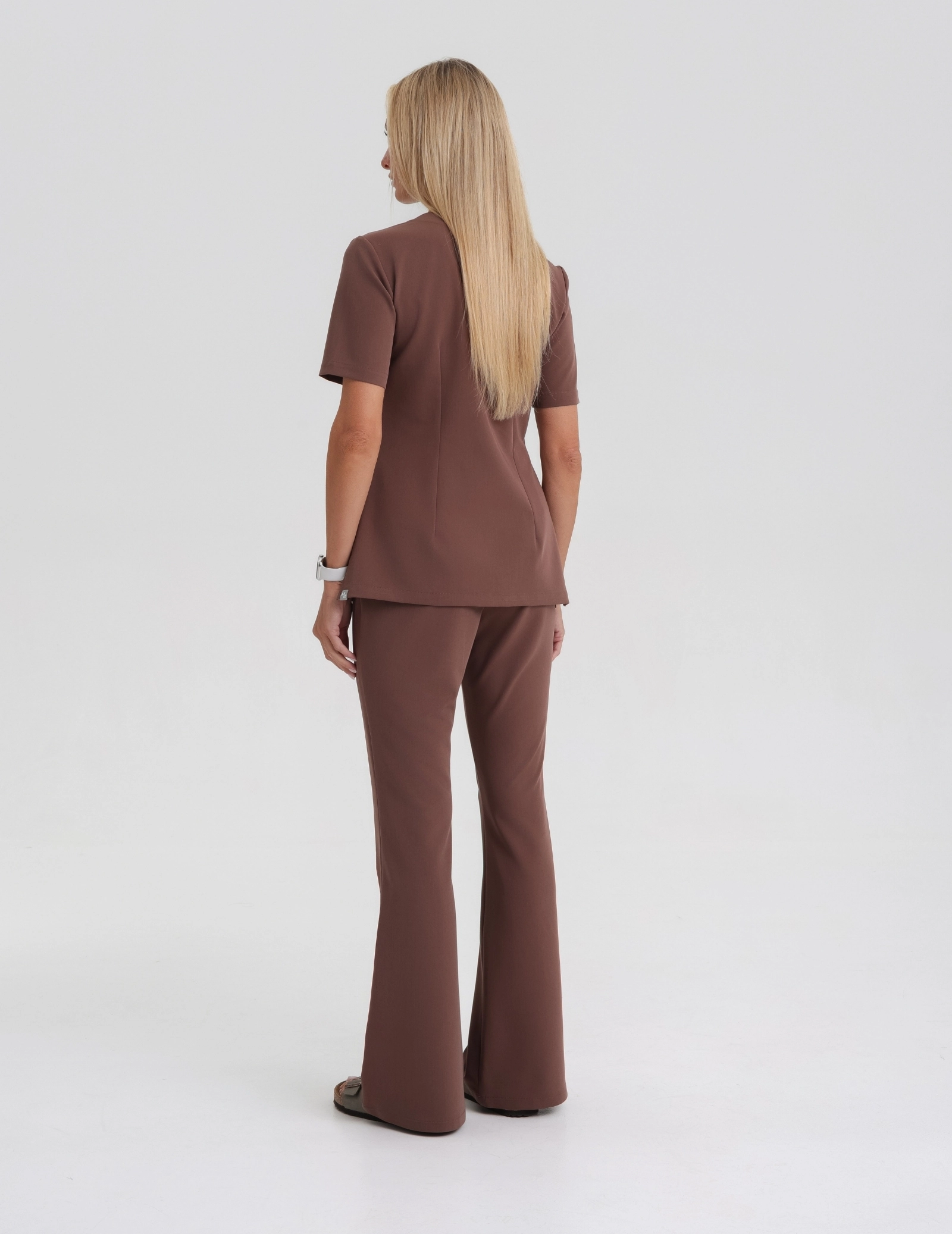 Női Orvosi Felső Raya One Pocket - MILKY BROWN