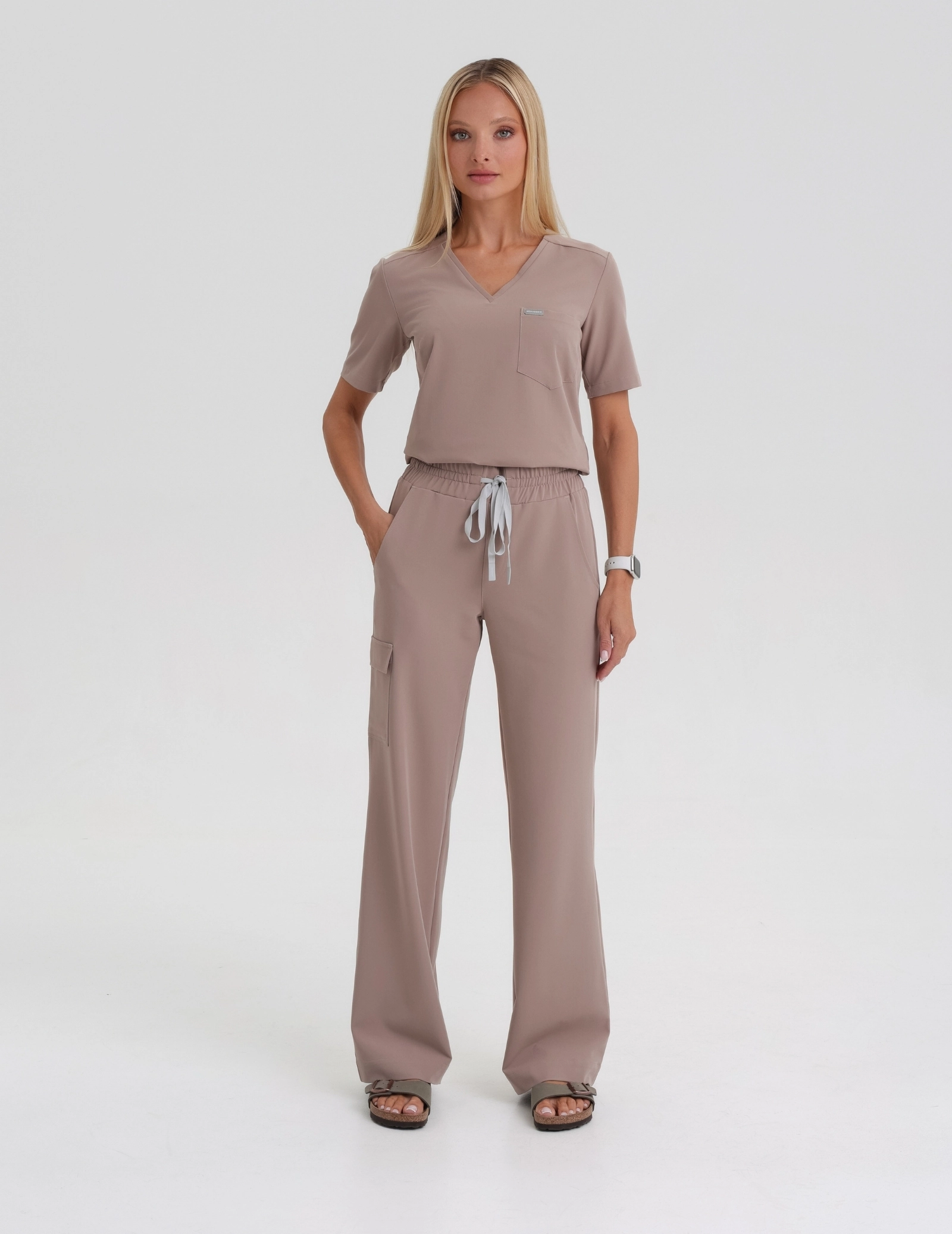 Női Orvosi Felső Raya One Pocket - BEIGE