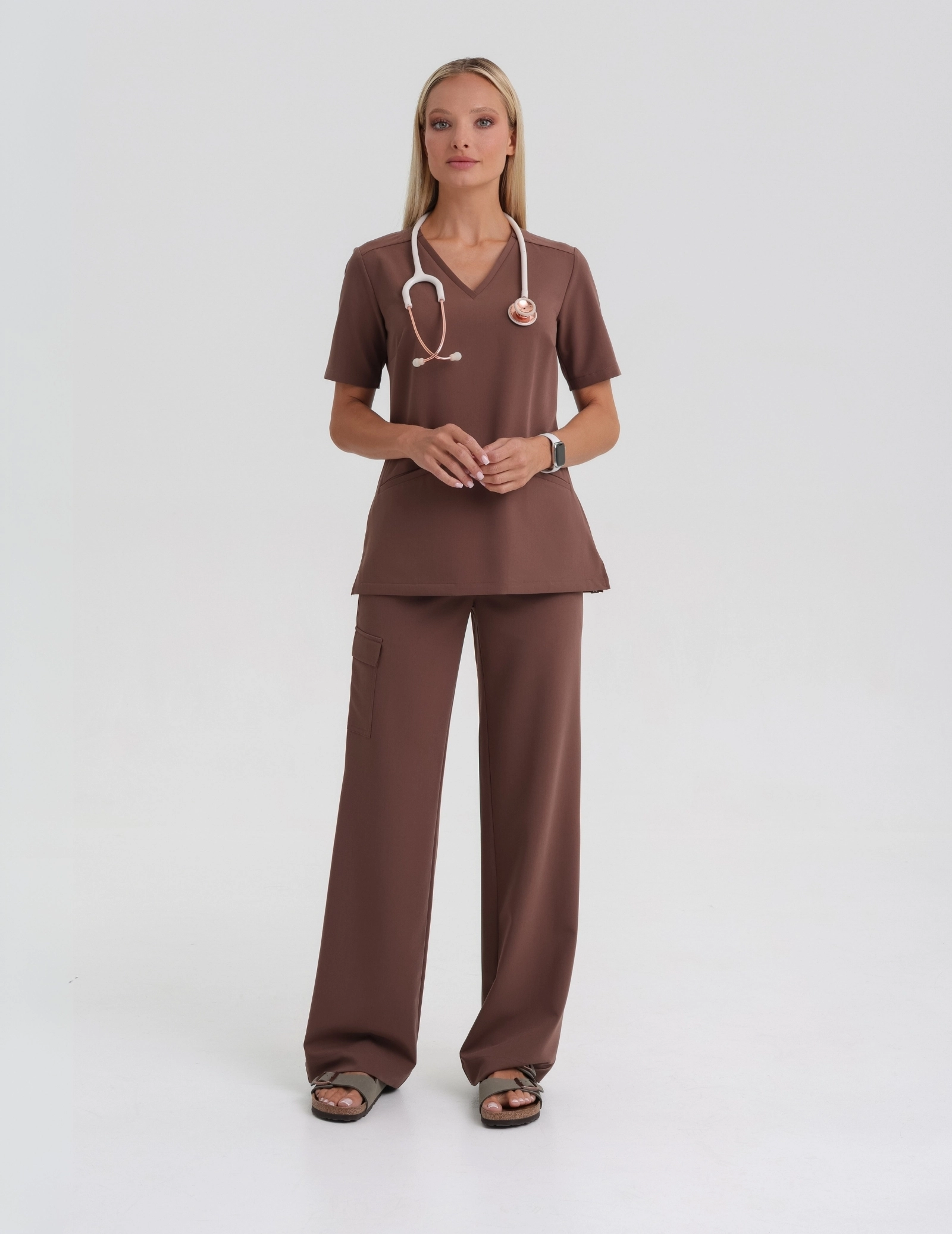 Női Orvosi Felső Casy- MILKY BROWN